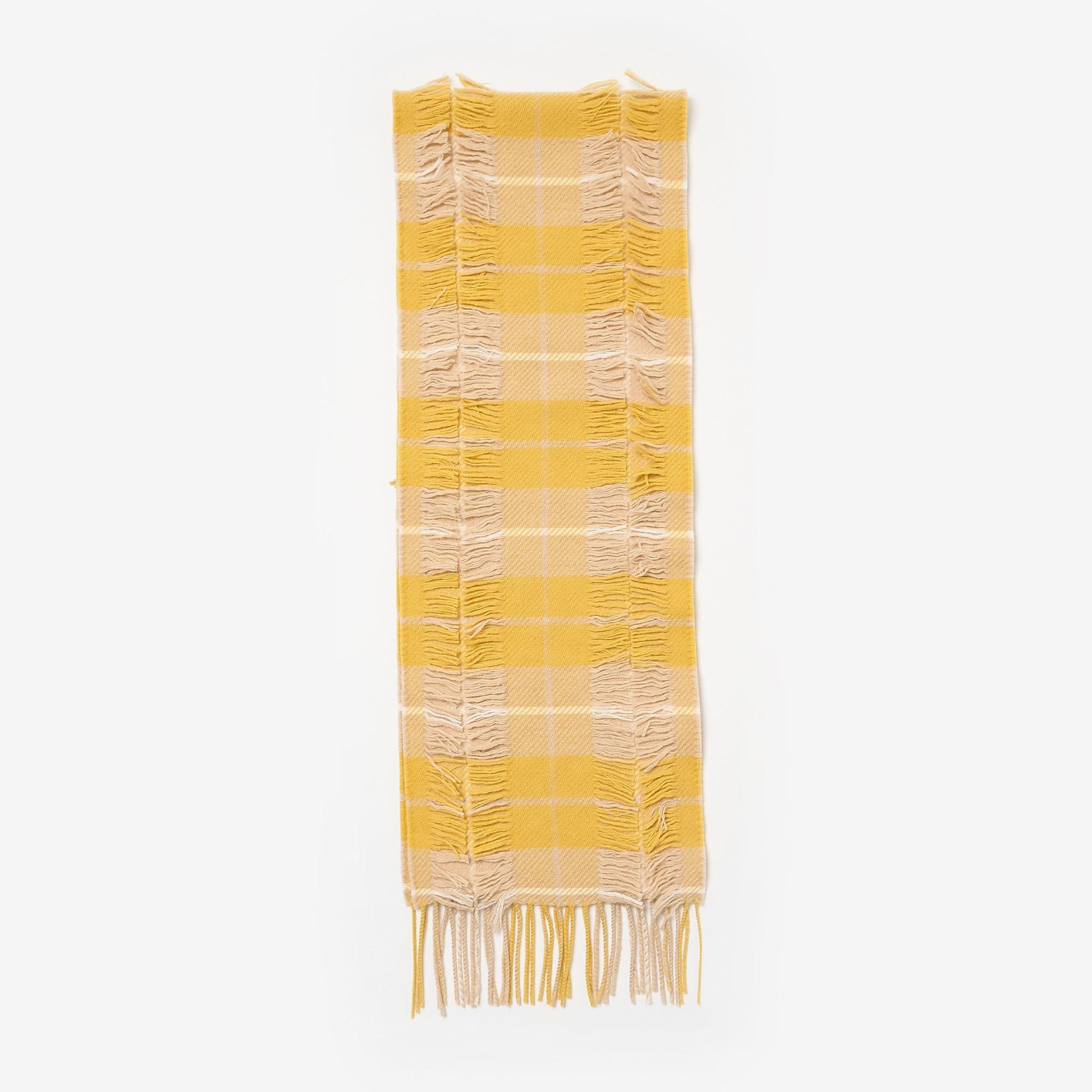 Burberry Wool Çocuk Sarı Atkı