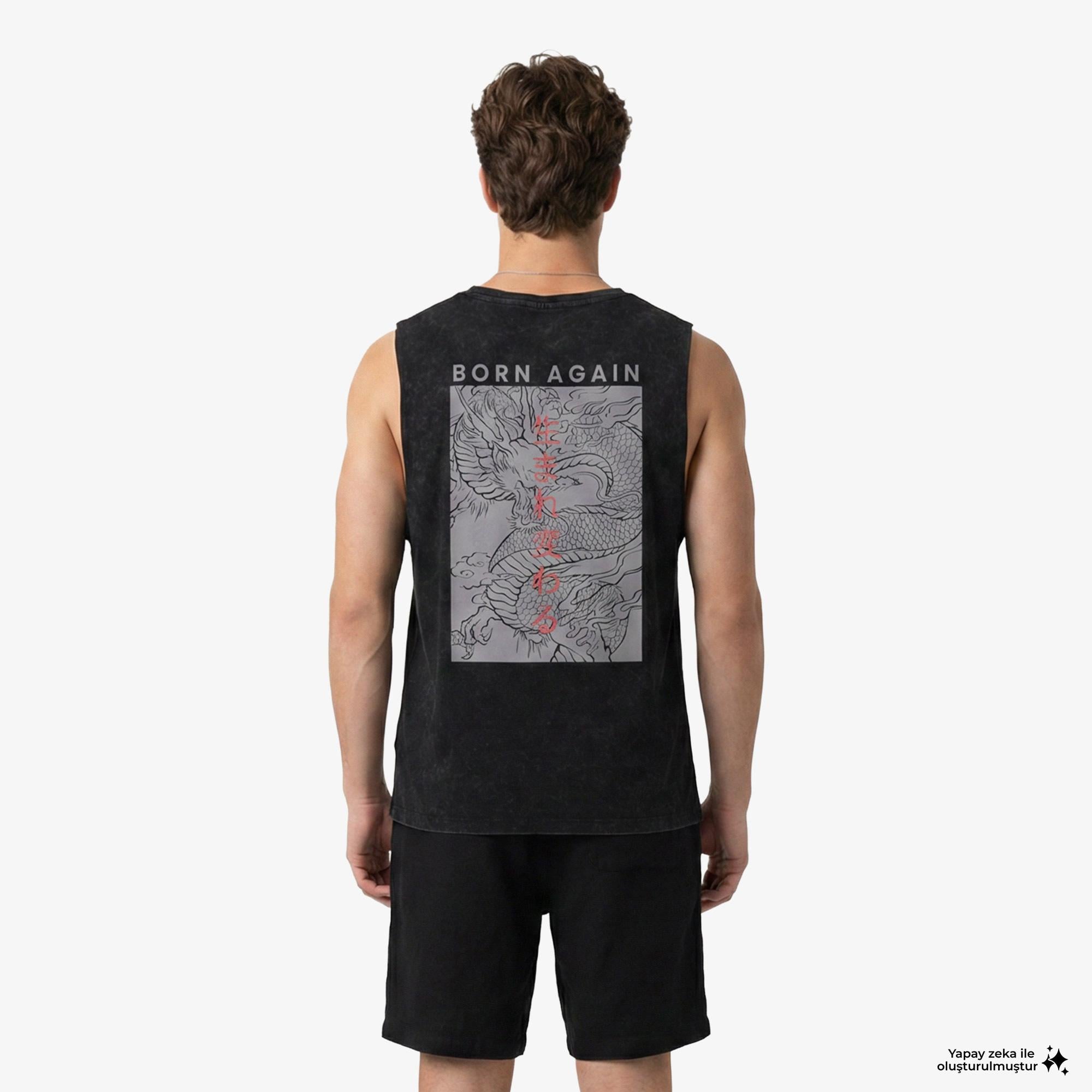 UNITED4 Regular Fit Erkek Siyah Atlet