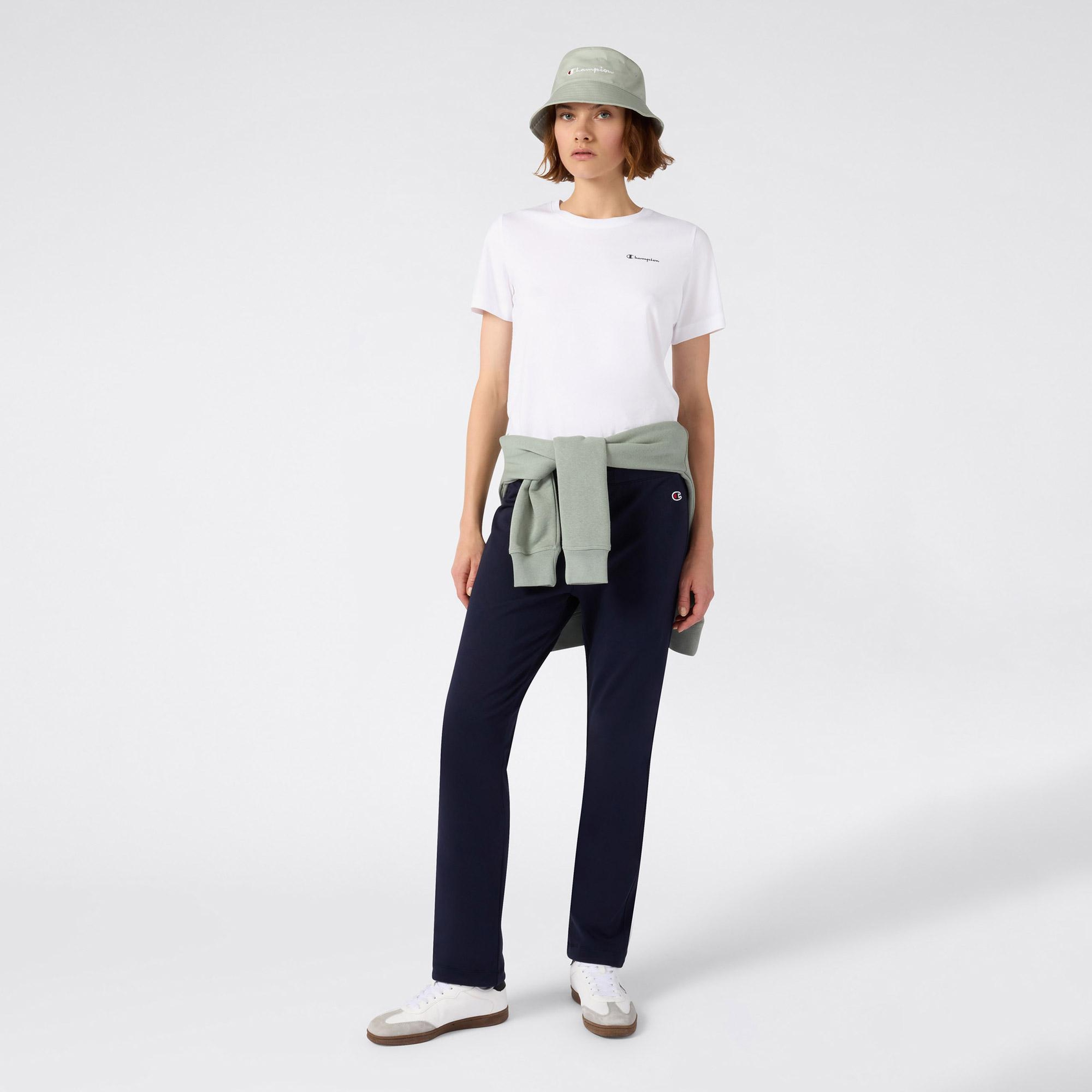 Champion SS Regular Fit Kadın Beyaz T-Shirt