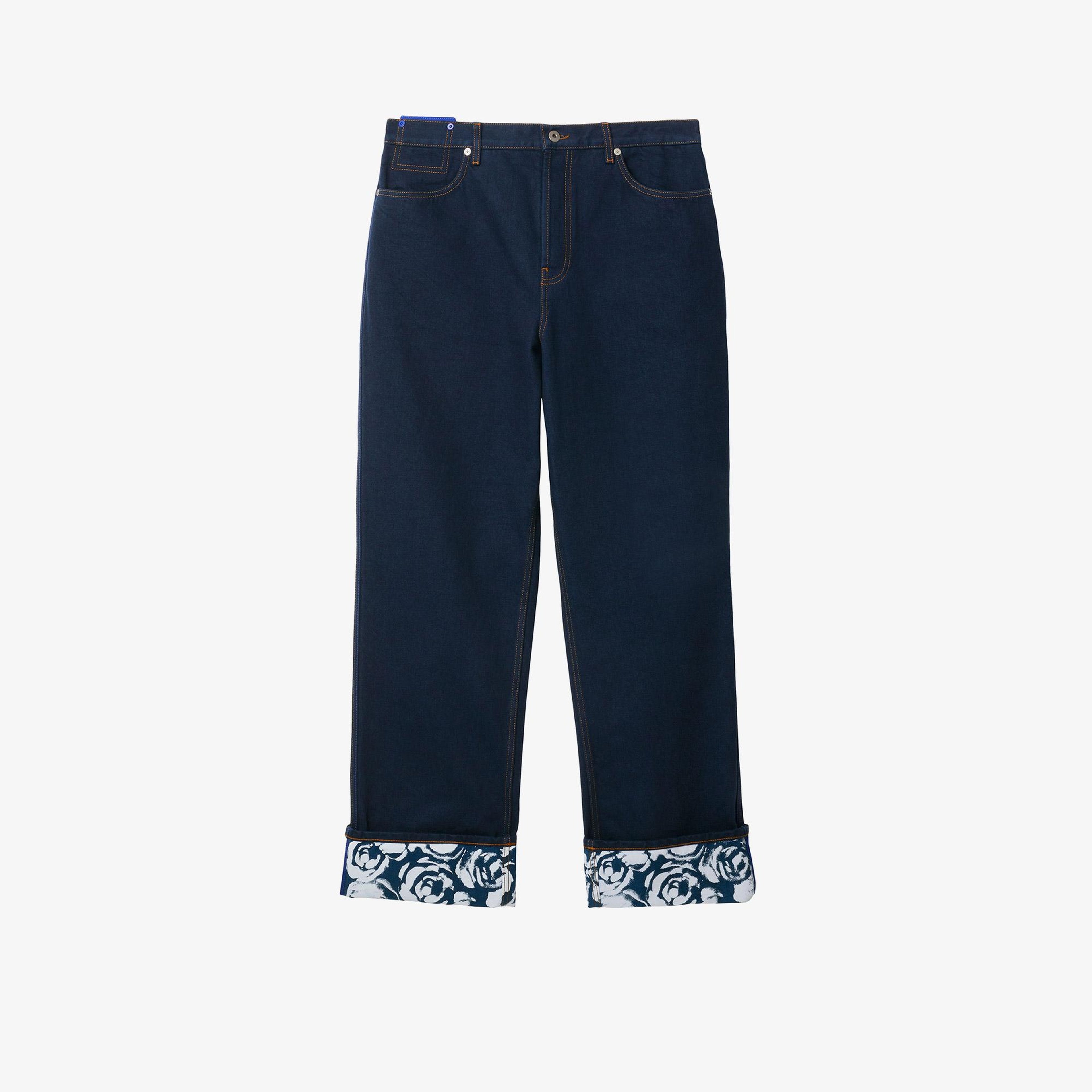 Burberry Erkek Lacivert Pantolon