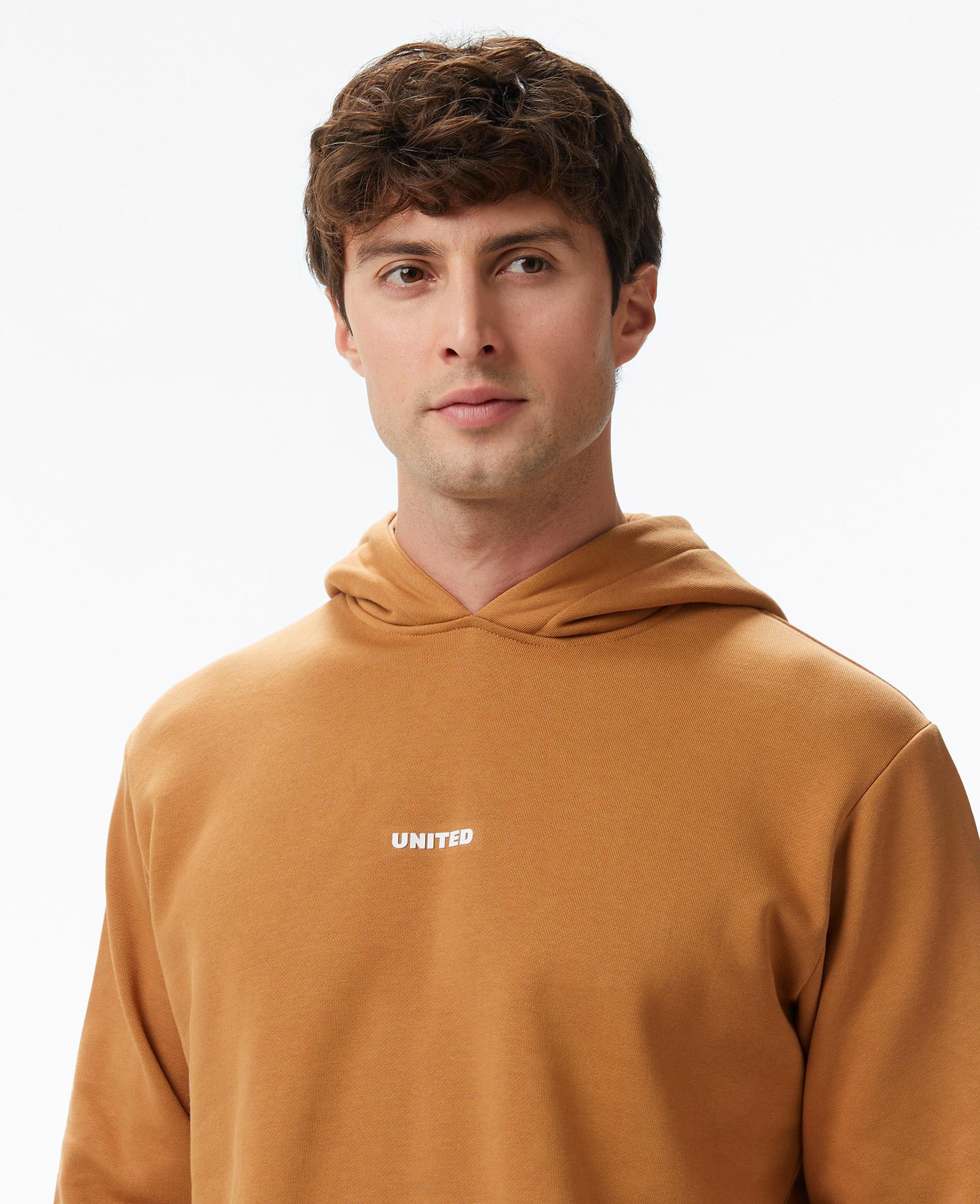 United4 Classic Erkek Kahverengi Hoodie