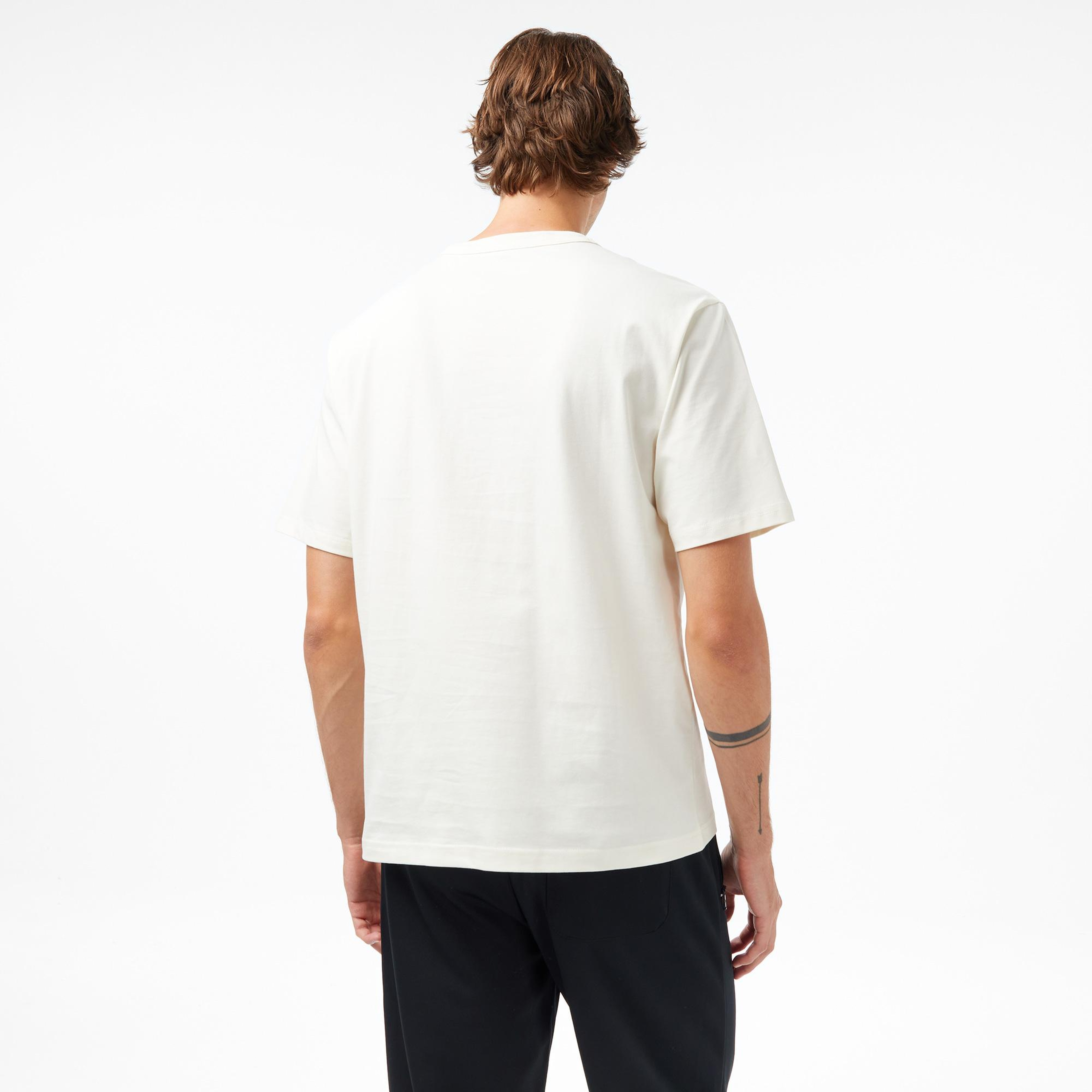 Converse Baskılı Erkek Krem T-Shirt