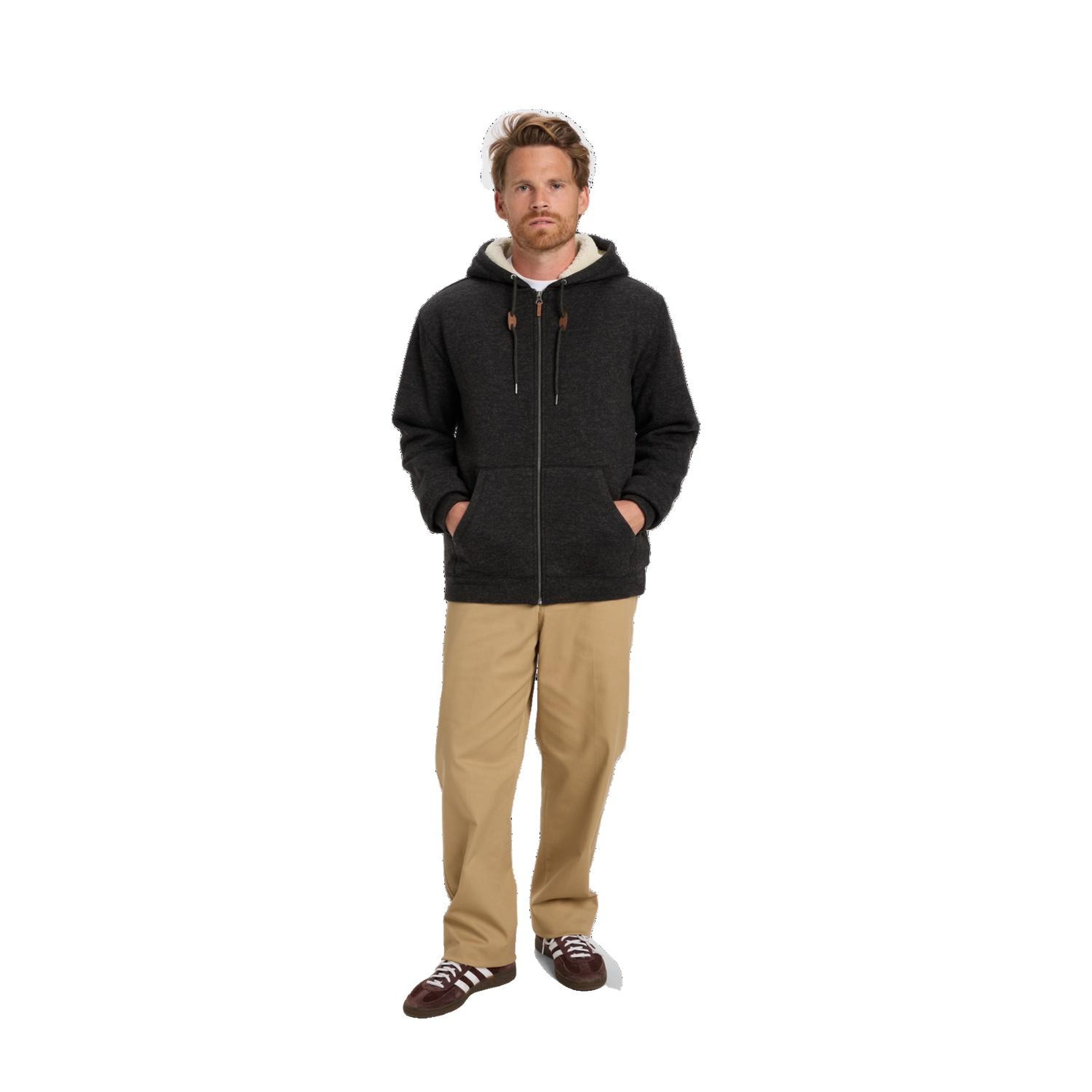 Quiksilver Keller Sherpa Erkek Siyah Sweatshirt