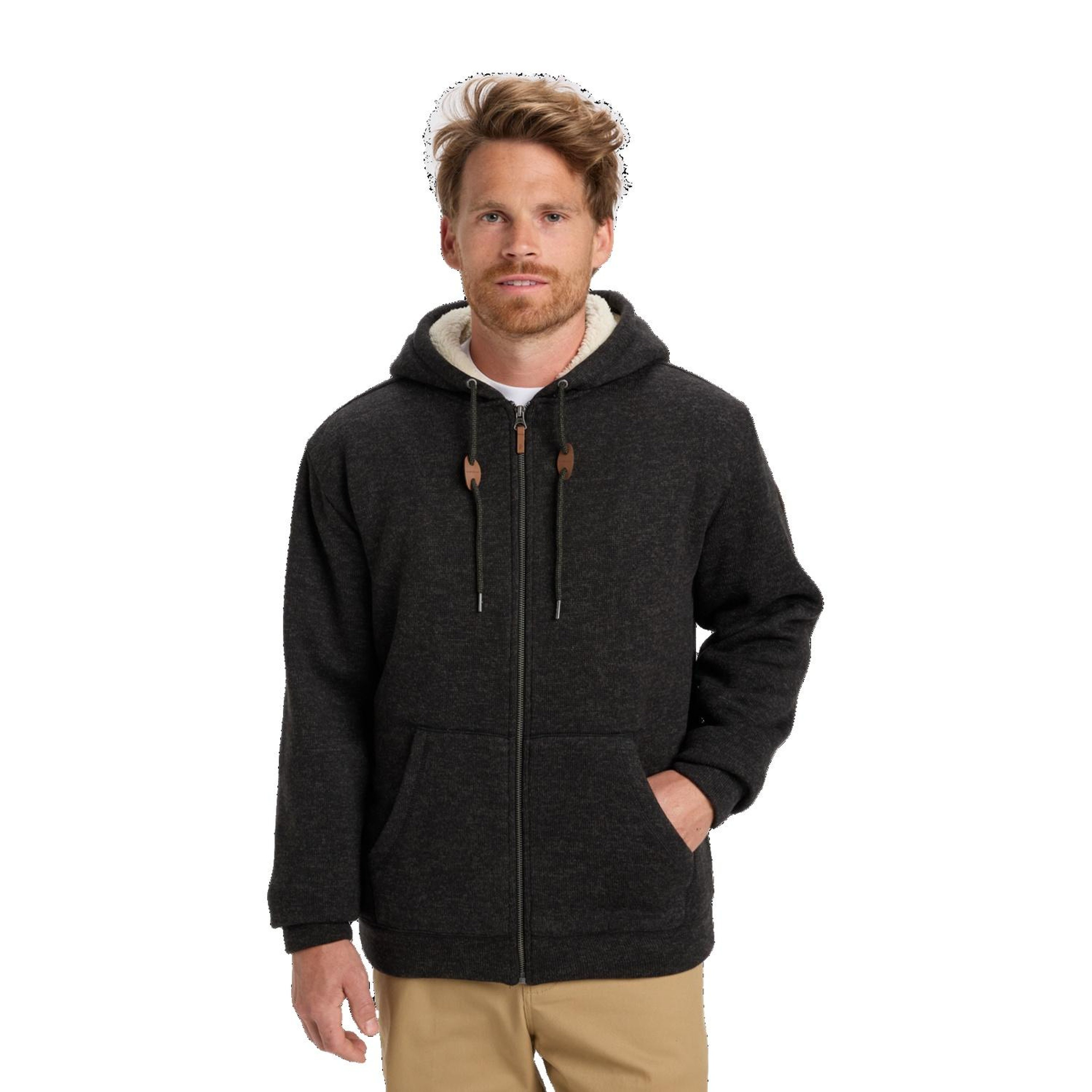 Quiksilver Keller Sherpa Erkek Siyah Sweatshirt