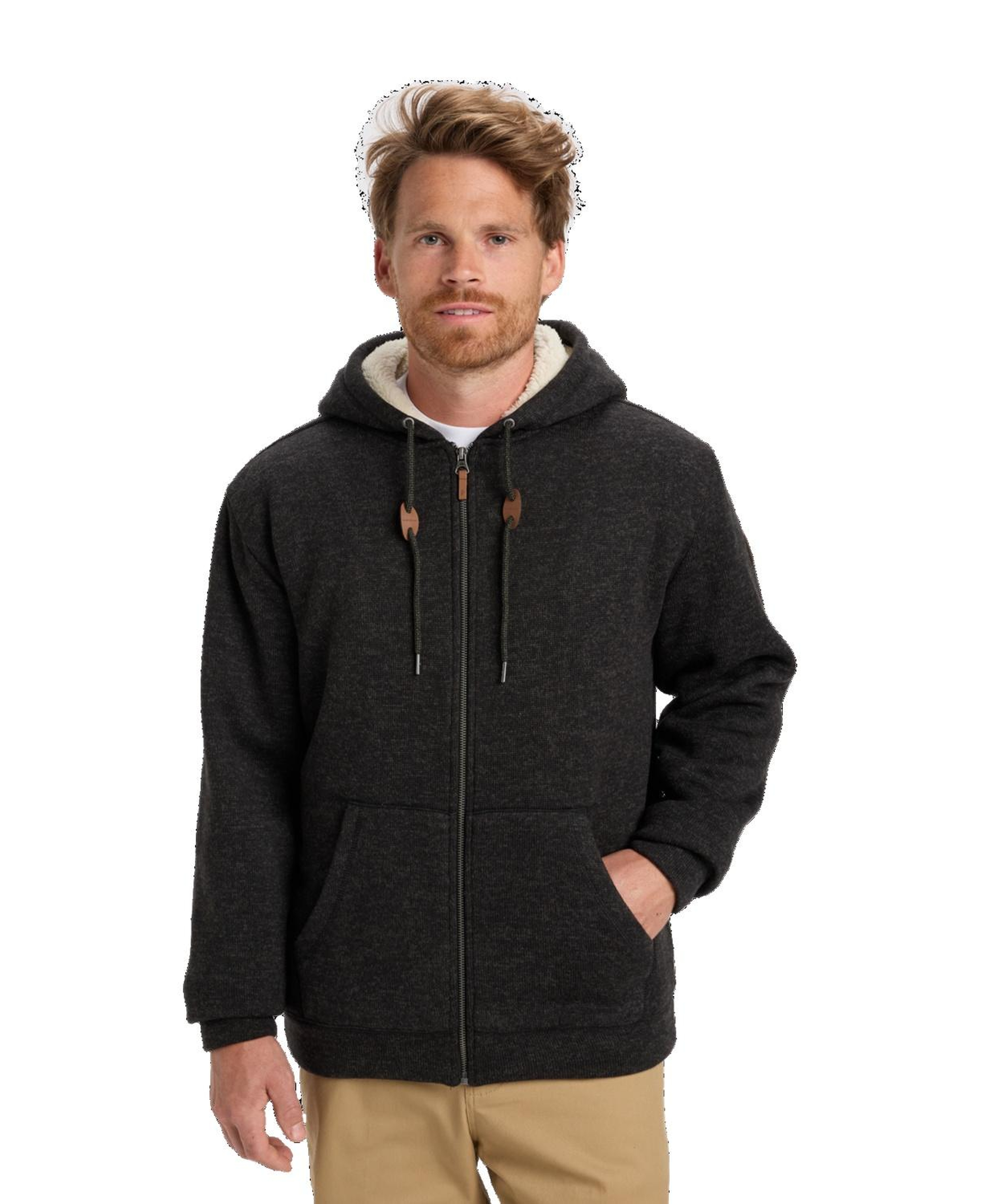 Quiksilver Keller Sherpa Erkek Siyah Sweatshirt