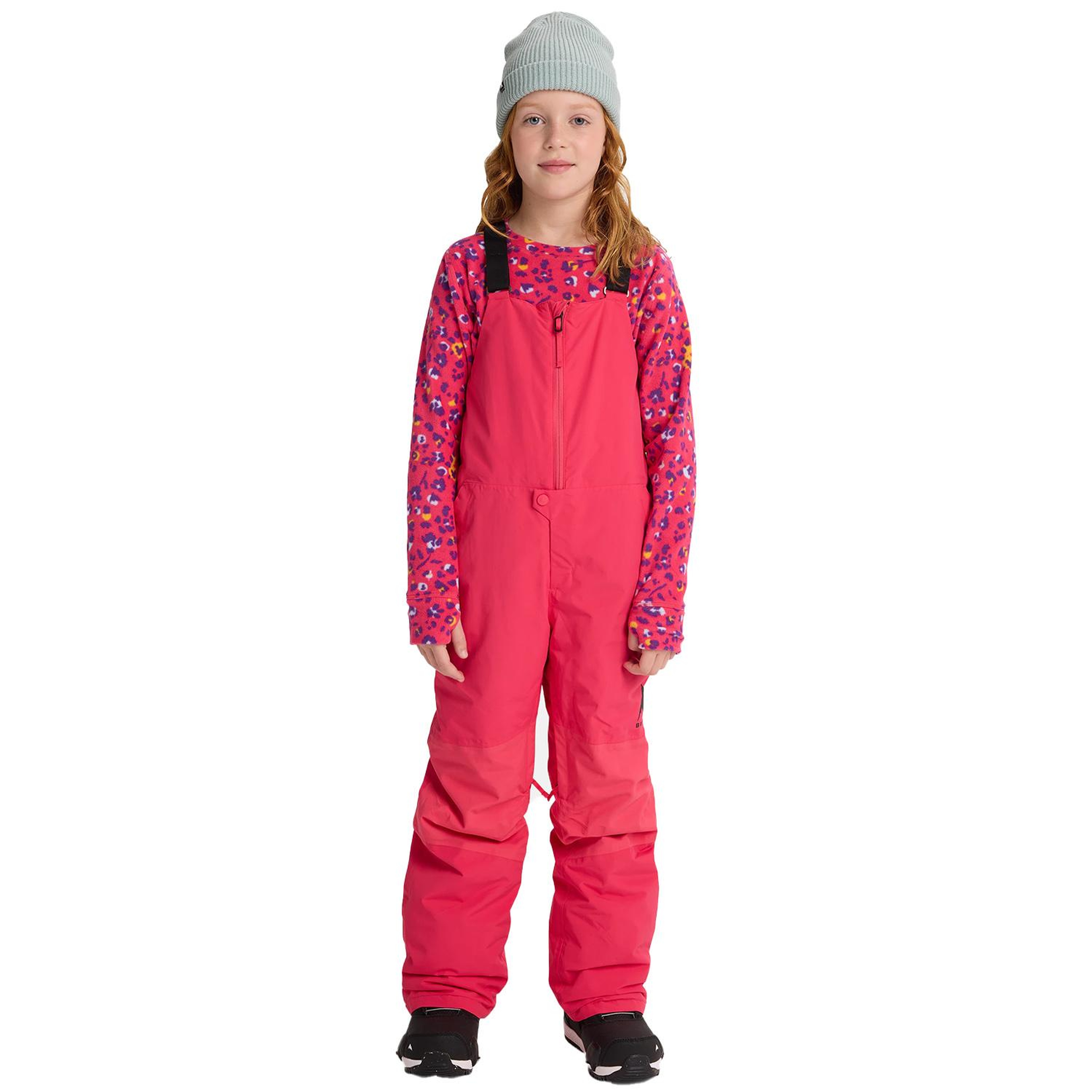 Burton Skylar 2L Bib Unisex Çocuk Pembe Snowboard Pantolonu