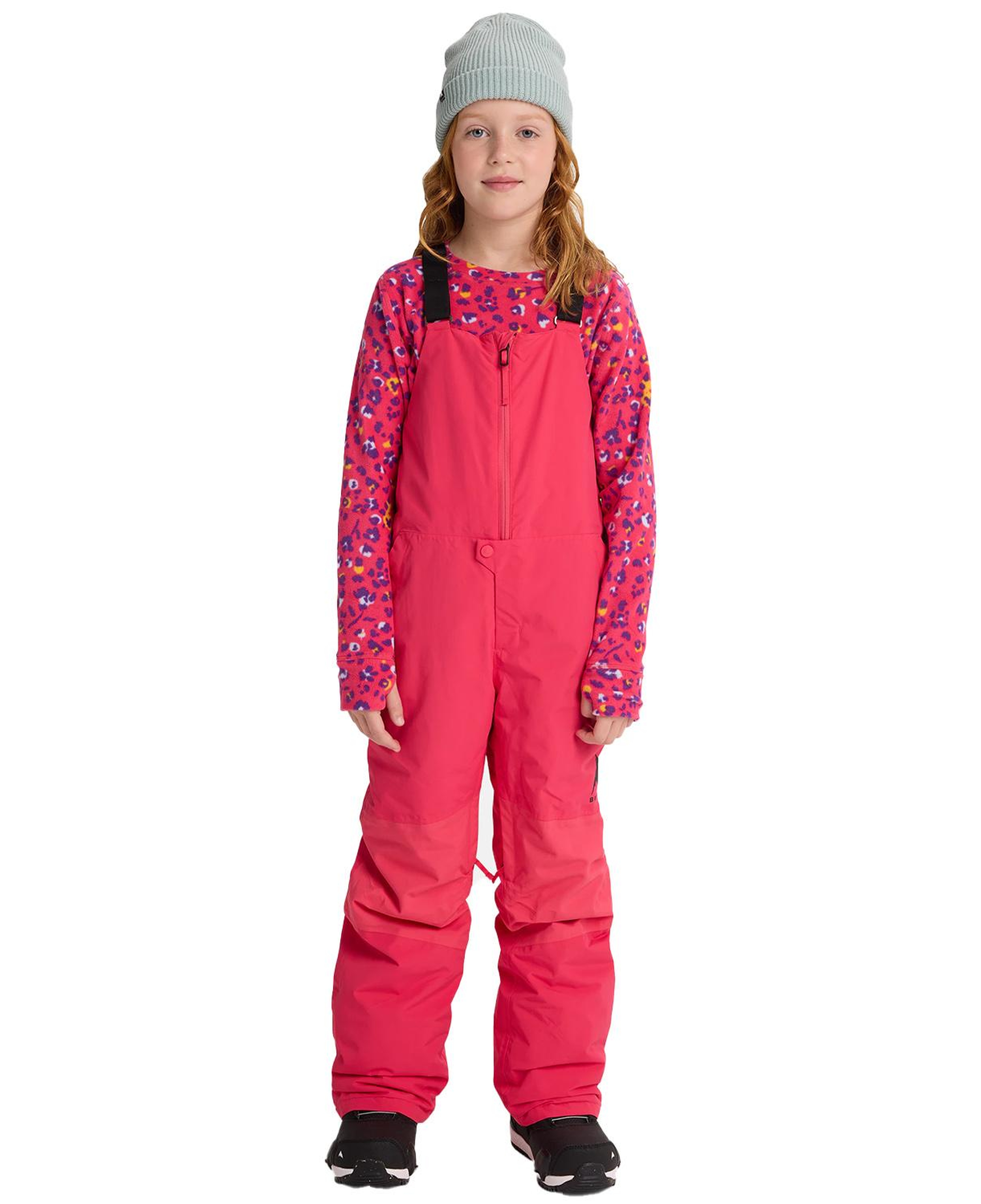 Burton Skylar 2L Bib Unisex Çocuk Pembe Snowboard Pantolonu