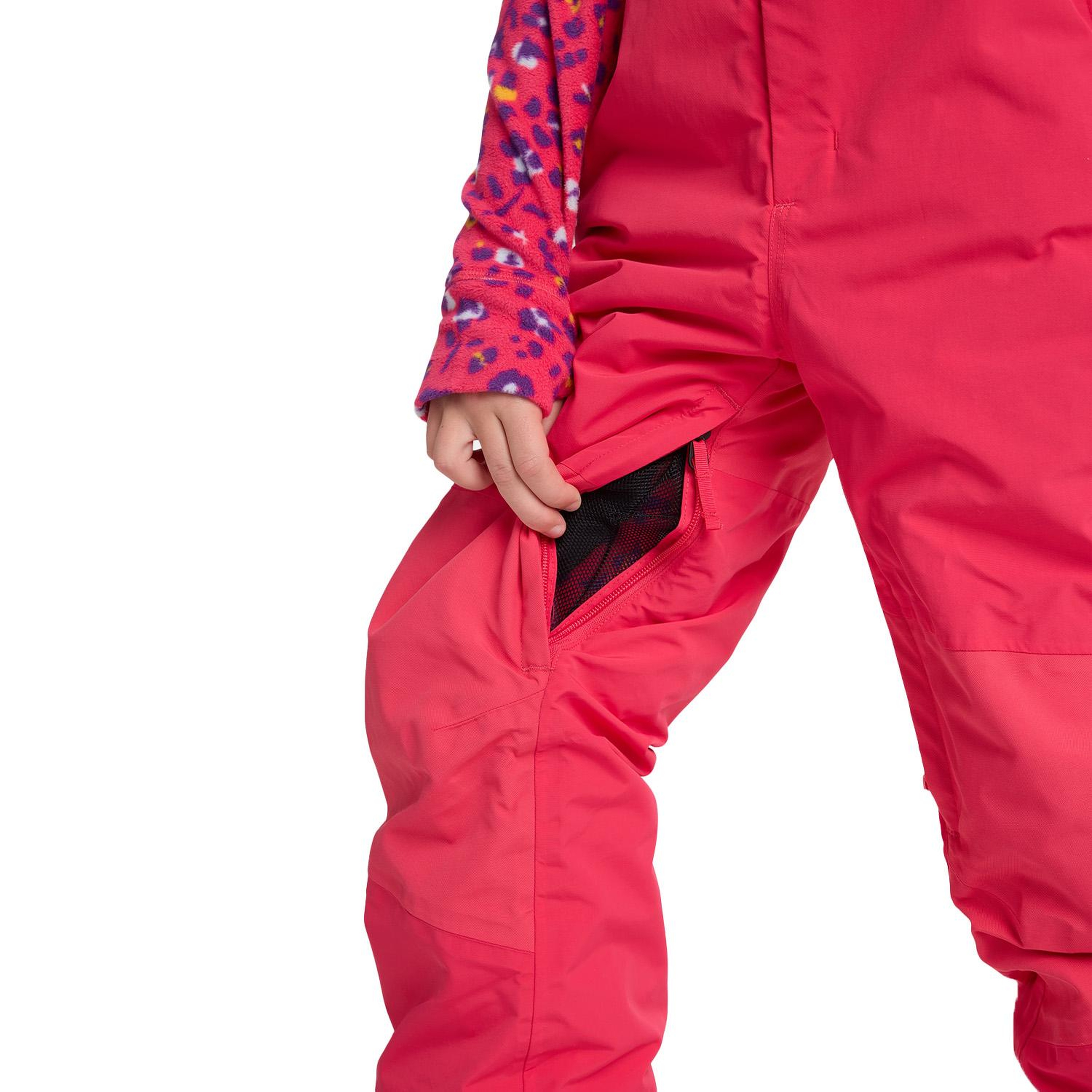 Burton Skylar 2L Bib Unisex Çocuk Pembe Snowboard Pantolonu