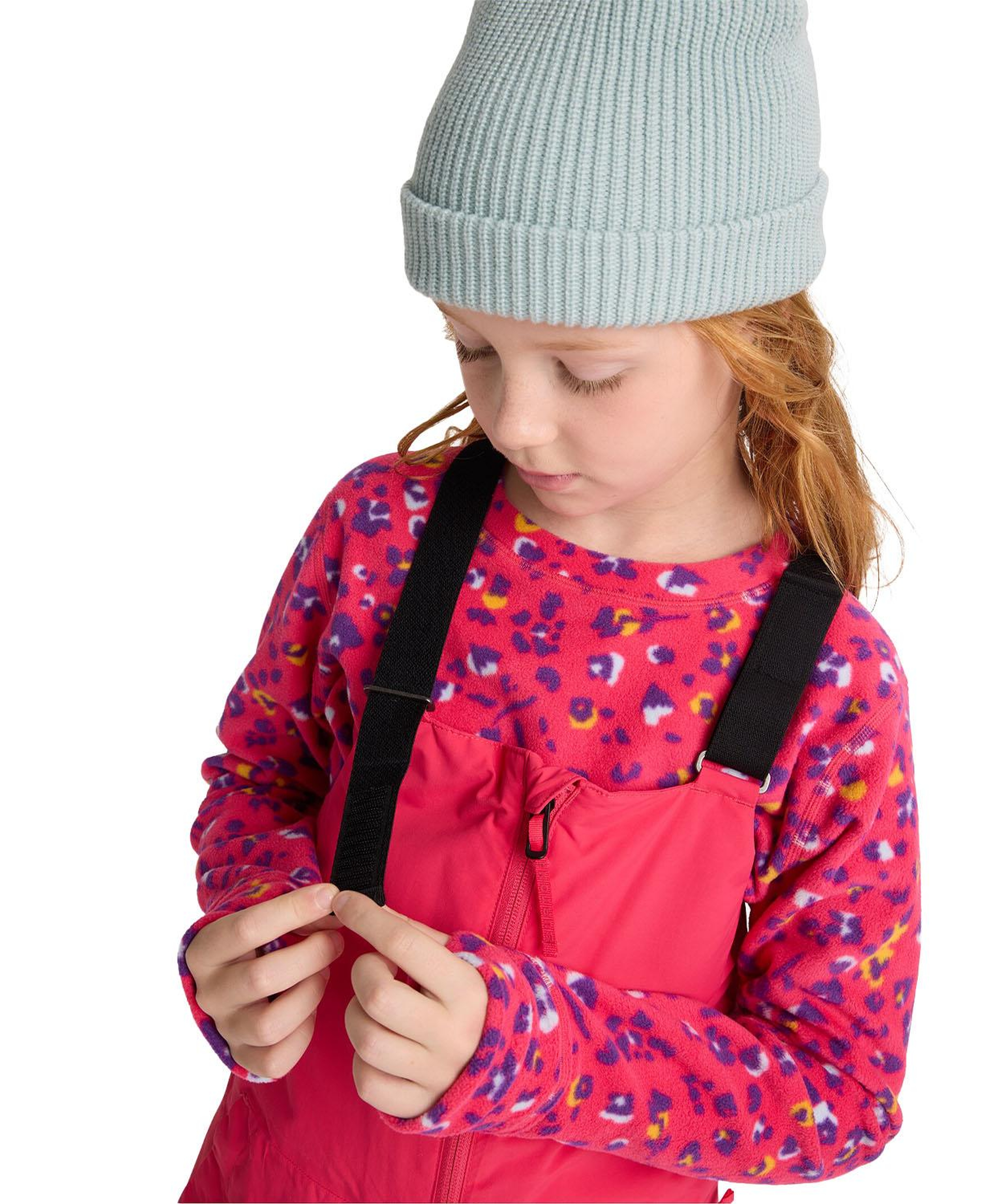 Burton Skylar 2L Bib Unisex Çocuk Pembe Snowboard Pantolonu