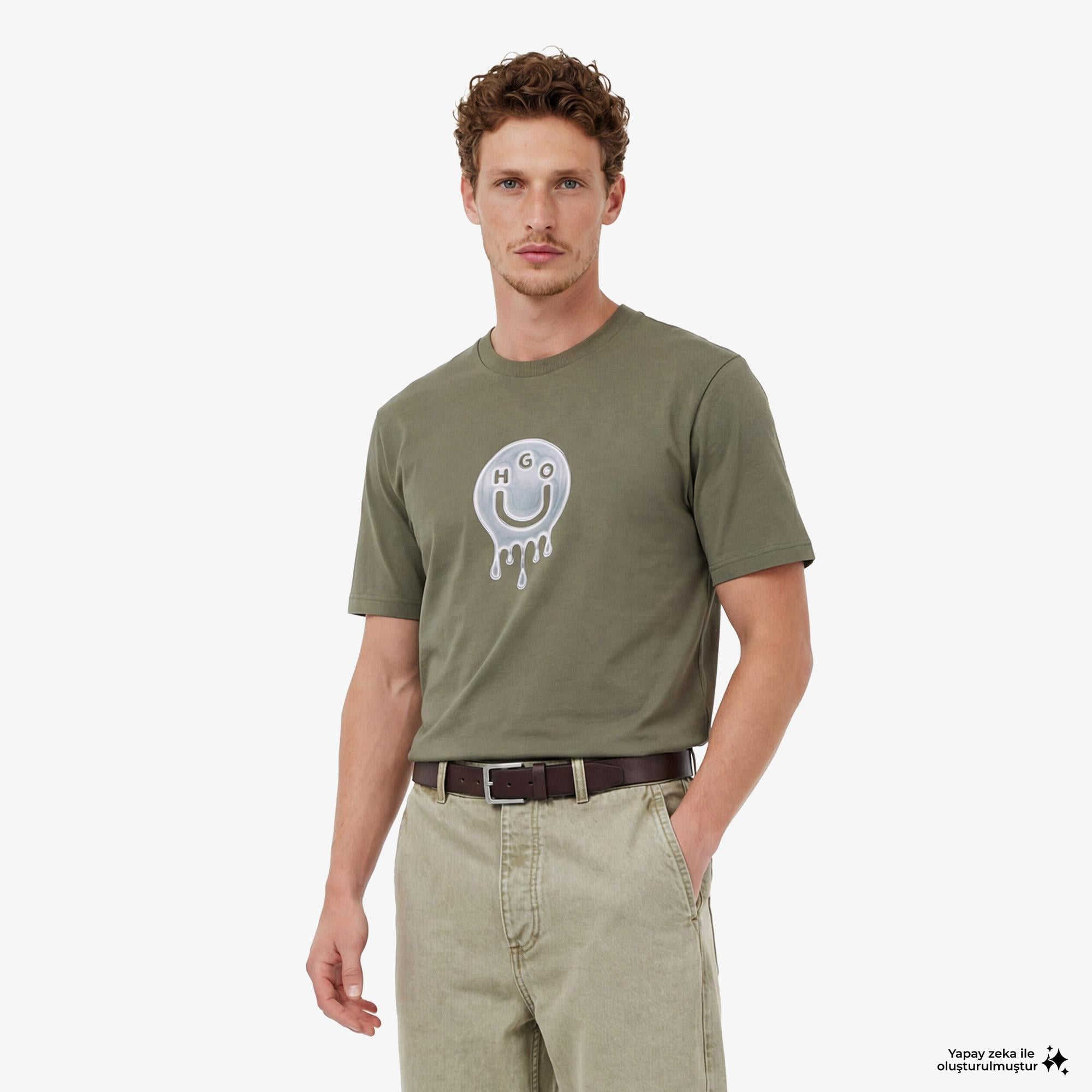 Hugo Boss Nedirix Erkek Haki T-Shirt