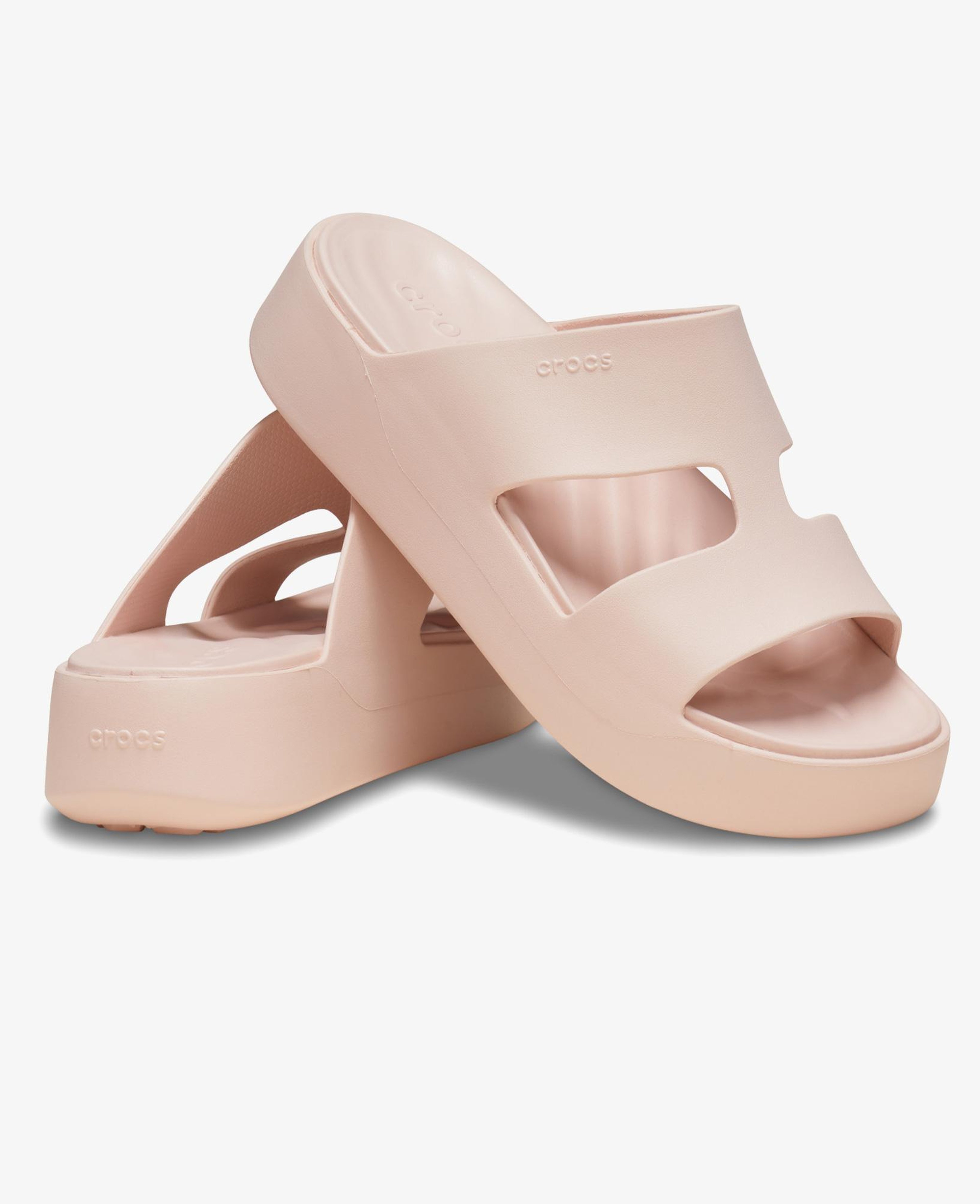 Crocs Getaway Platform H-Strap Kadın Bej Terlik