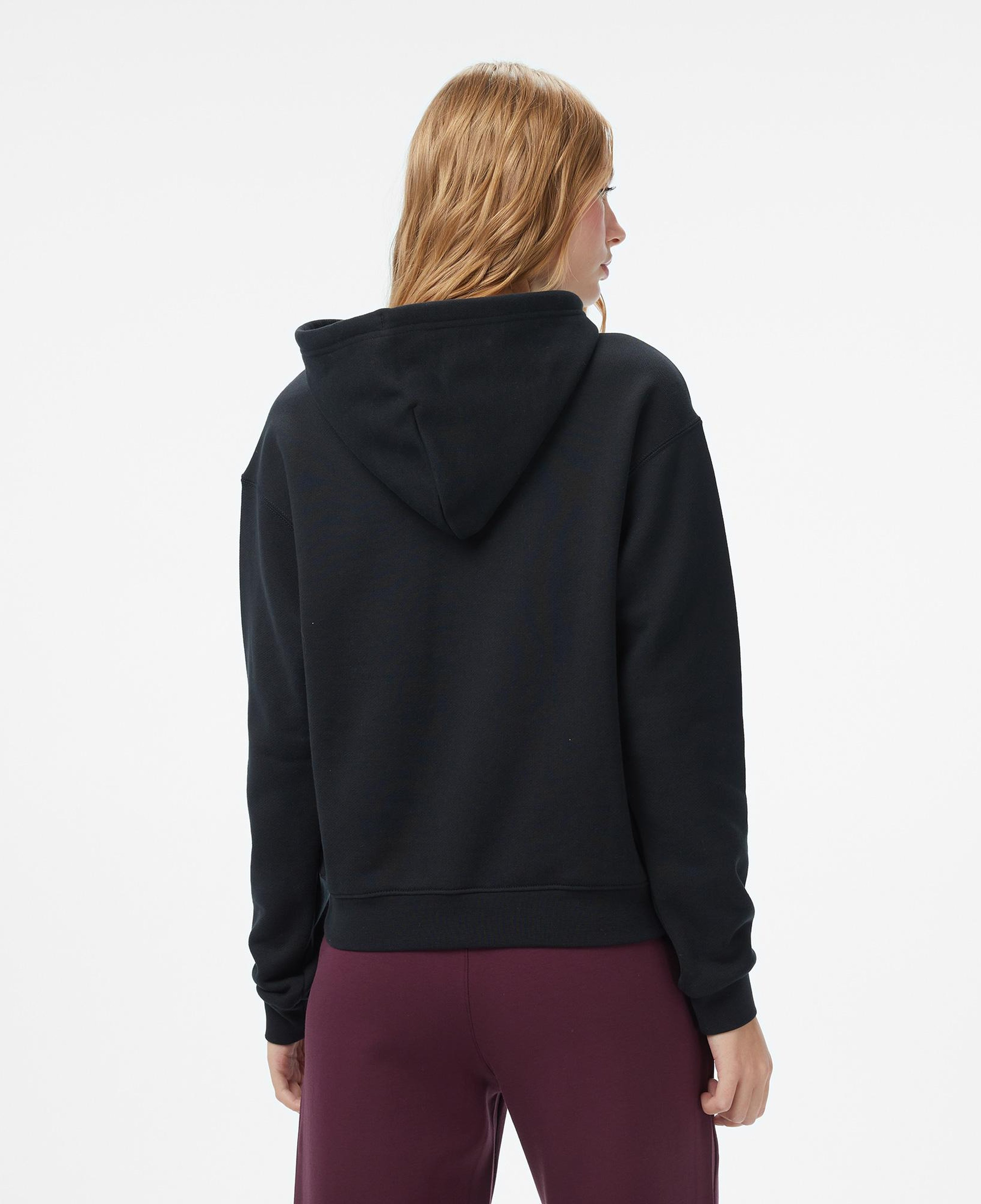 Converse Baskılı Kadın Siyah Sweatshirt