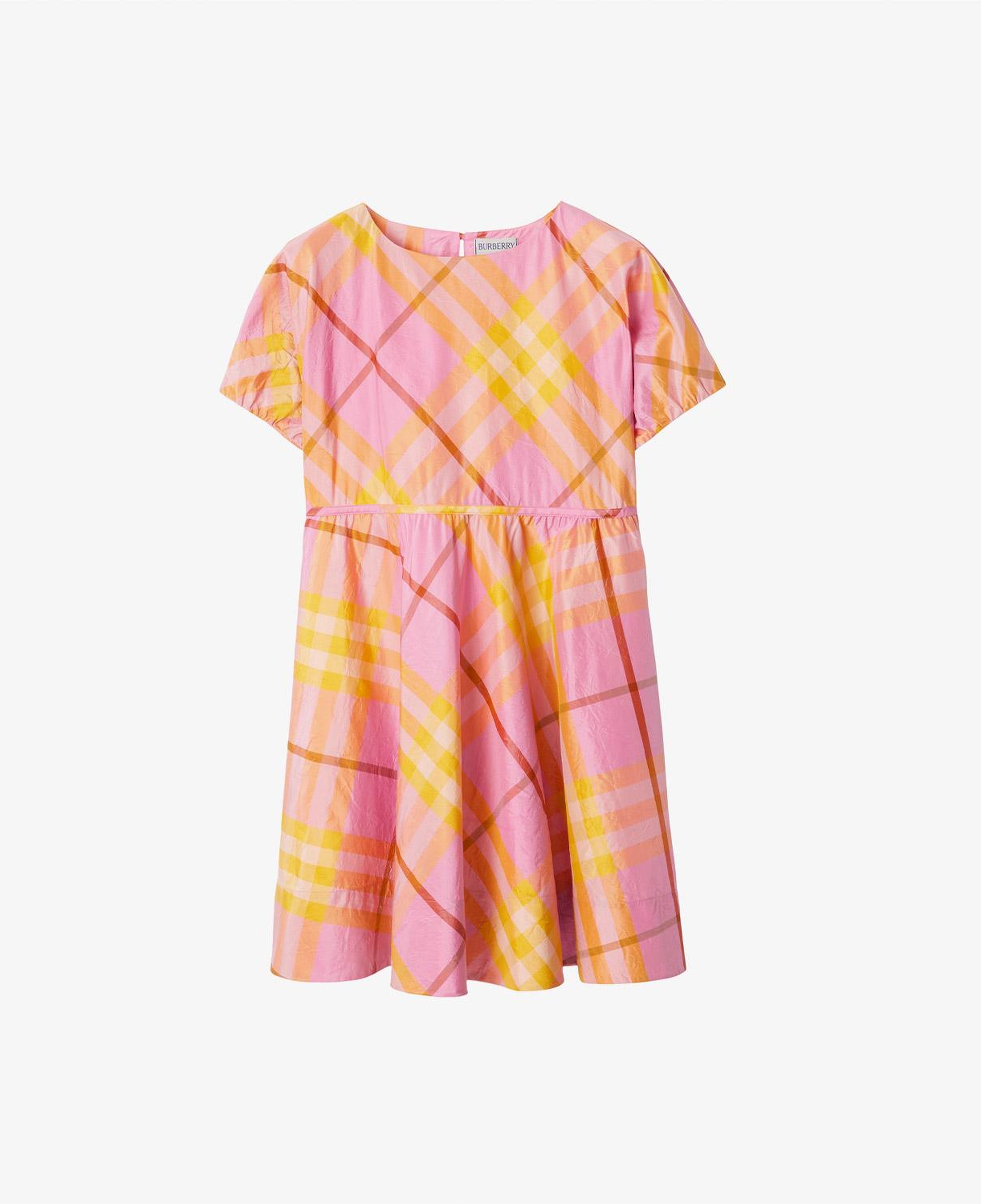 Burberry Çocuk Pembe İpek Elbise