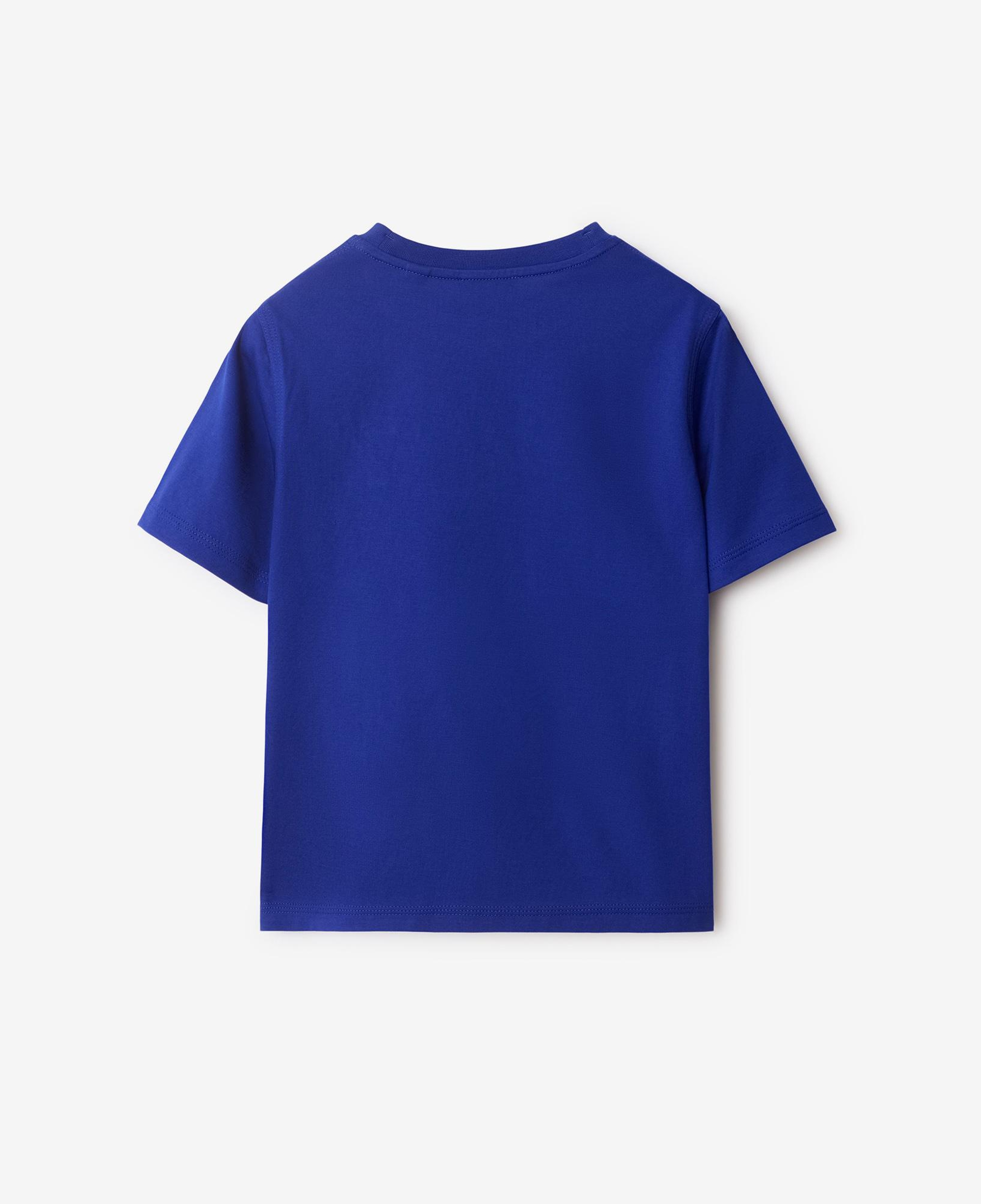 Burberry Cedar Rope Scrip Laces Logo Cotton Çocuk Lacivert T-Shirt