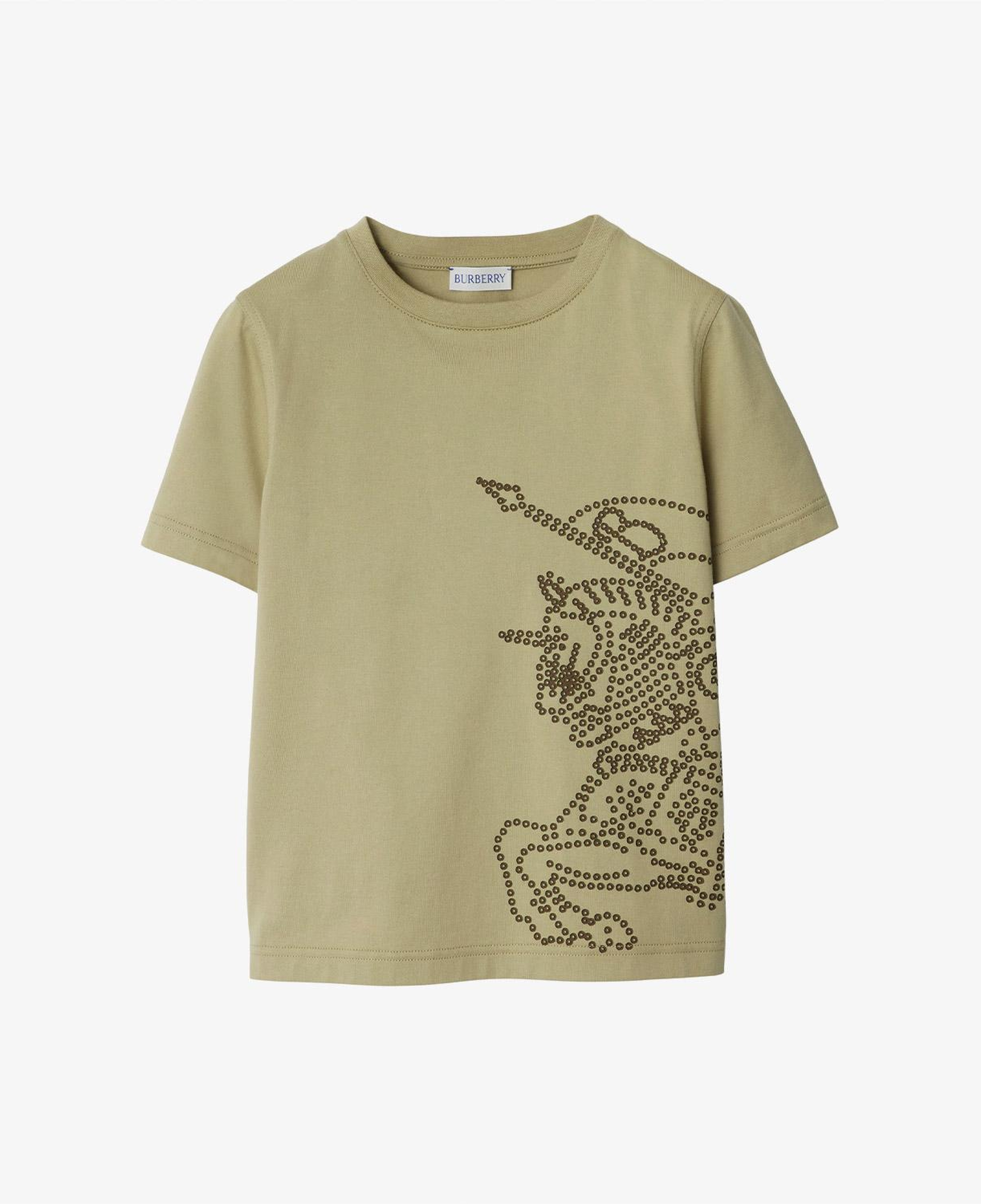Burberry Çocuk Haki Pamuk T-Shirt