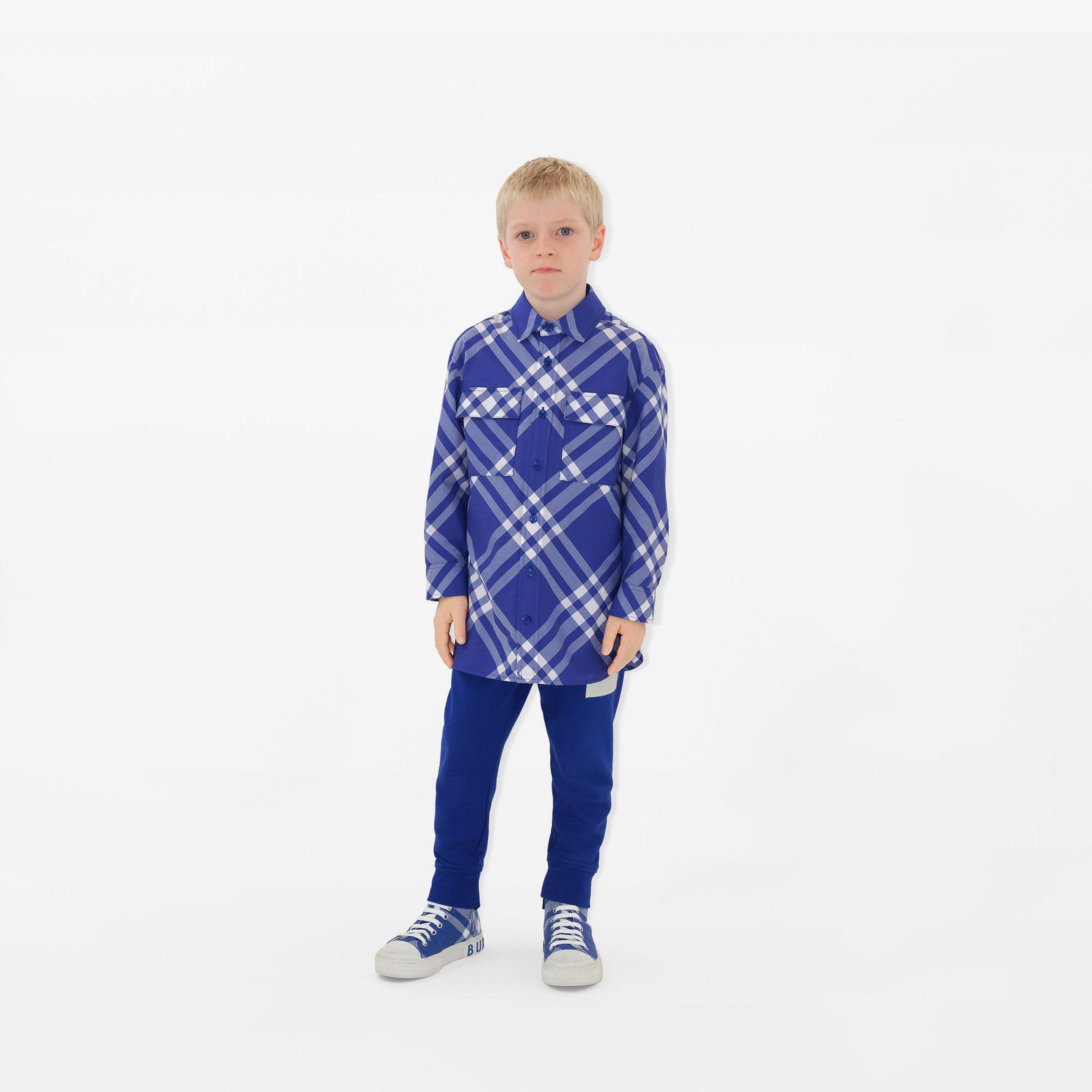 Burberry Çocuk Mavi Gömlek