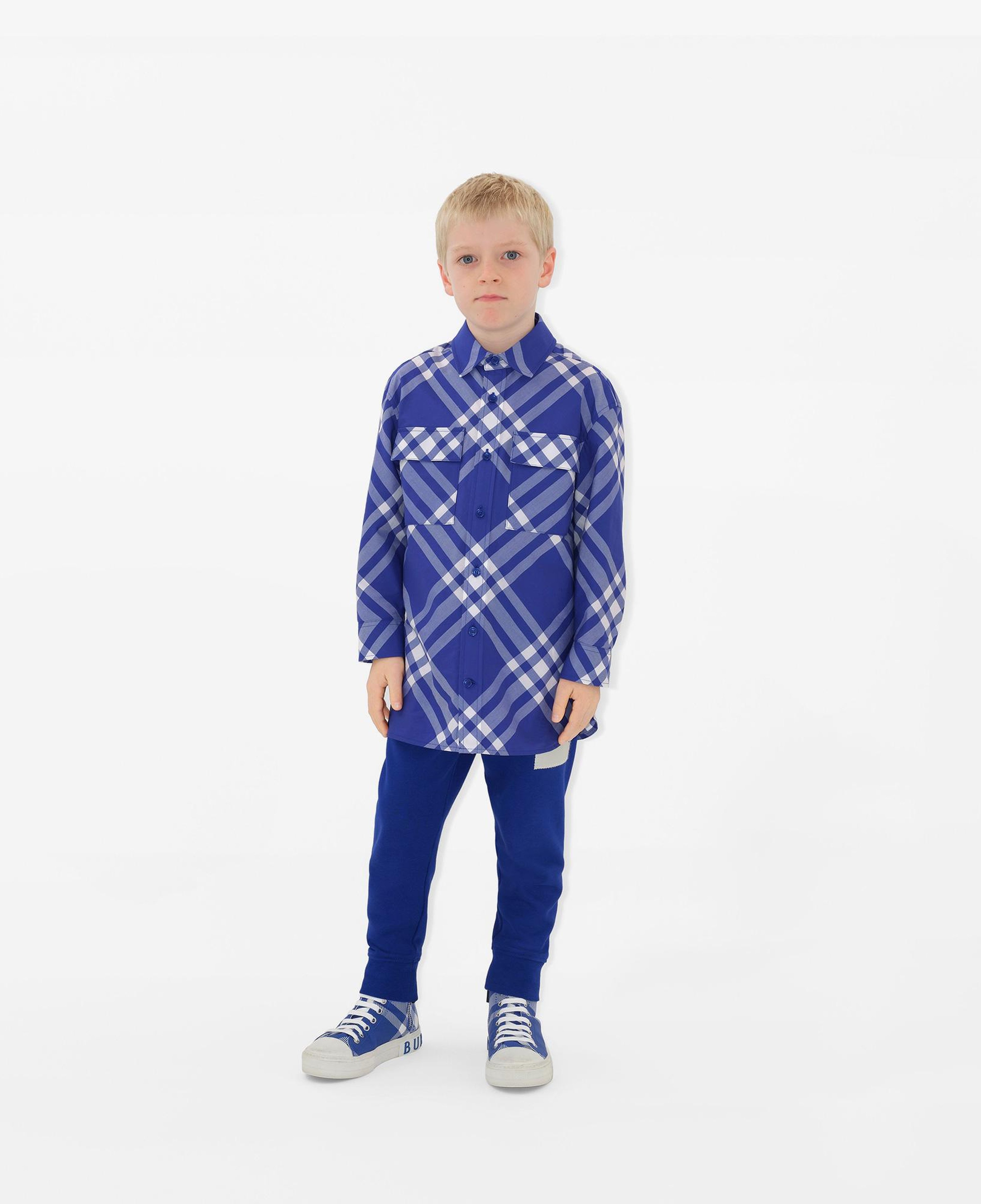 Burberry Çocuk Mavi Gömlek