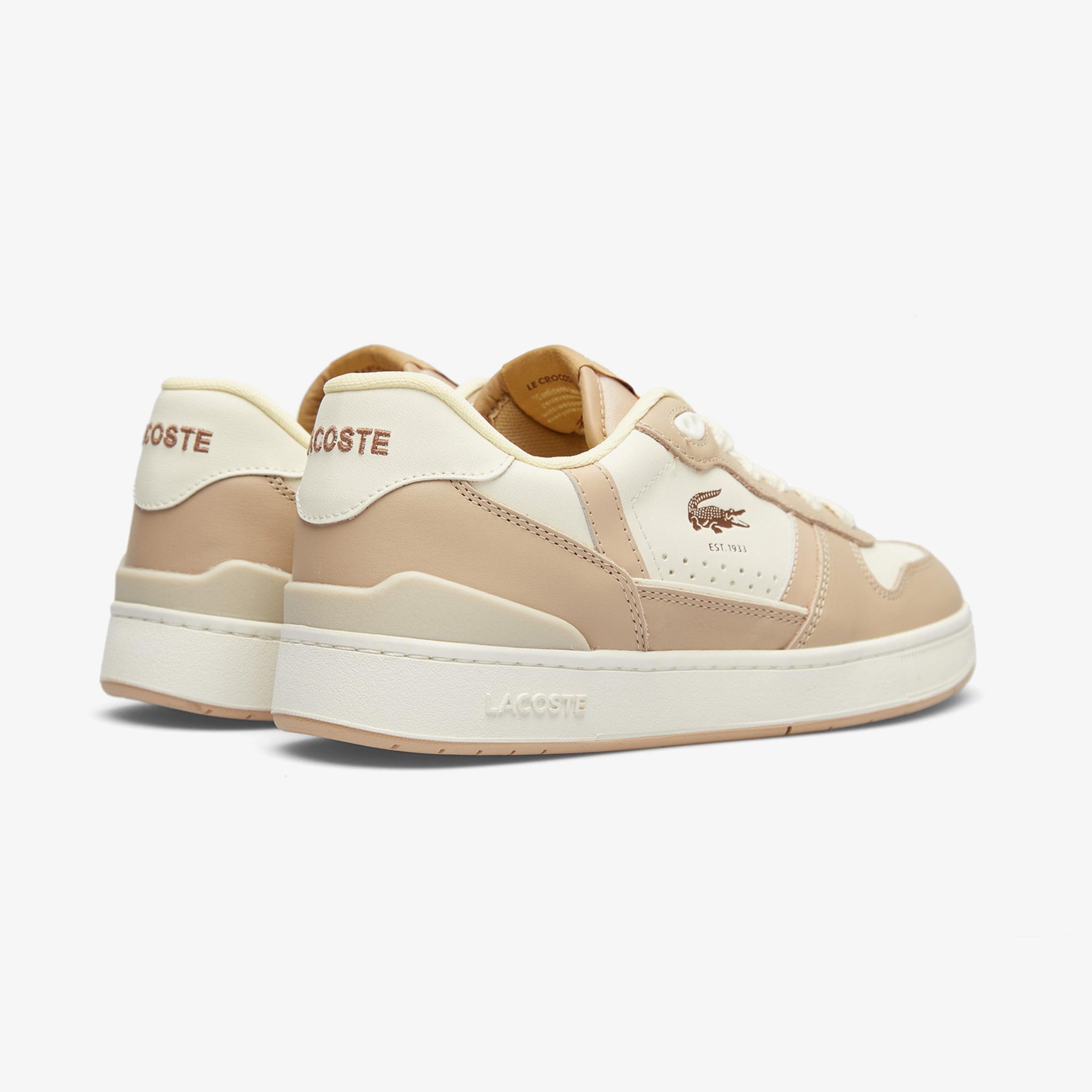 Lacoste T-Clip Kadın Bej Sneaker