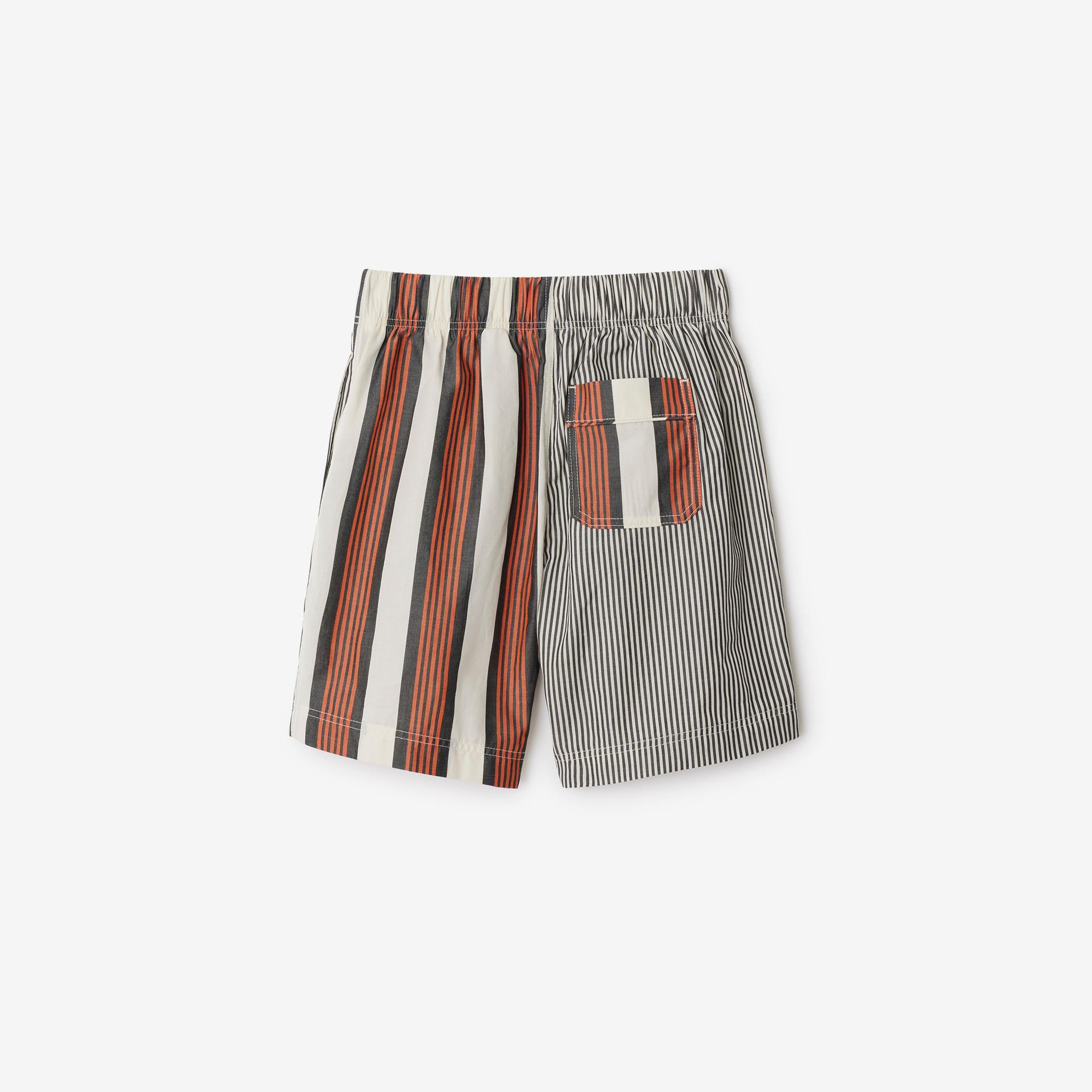 Burberry Felix Striped Cotton Çocuk Renkli Şort