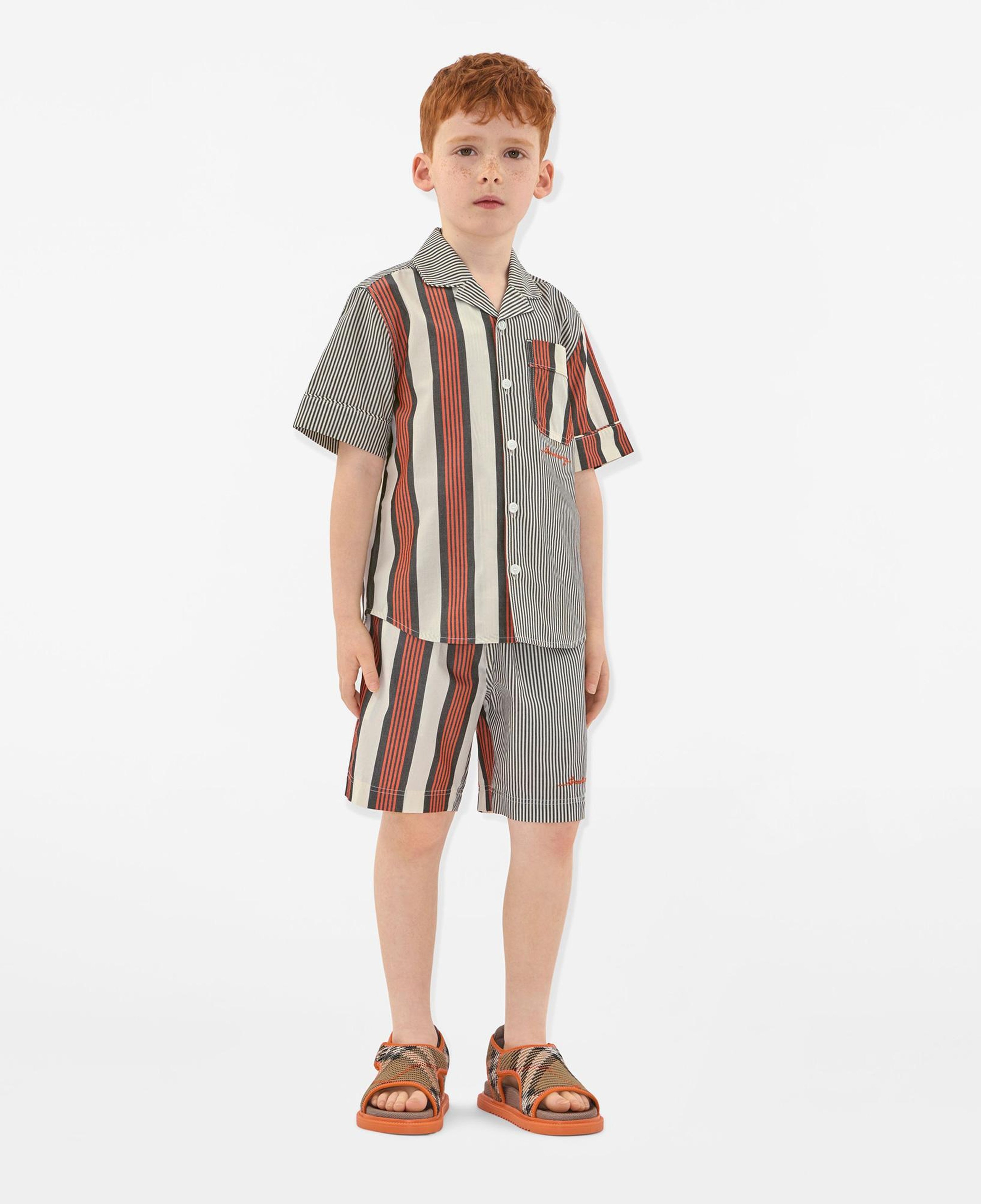 Burberry Felix Striped Cotton Çocuk Renkli Şort