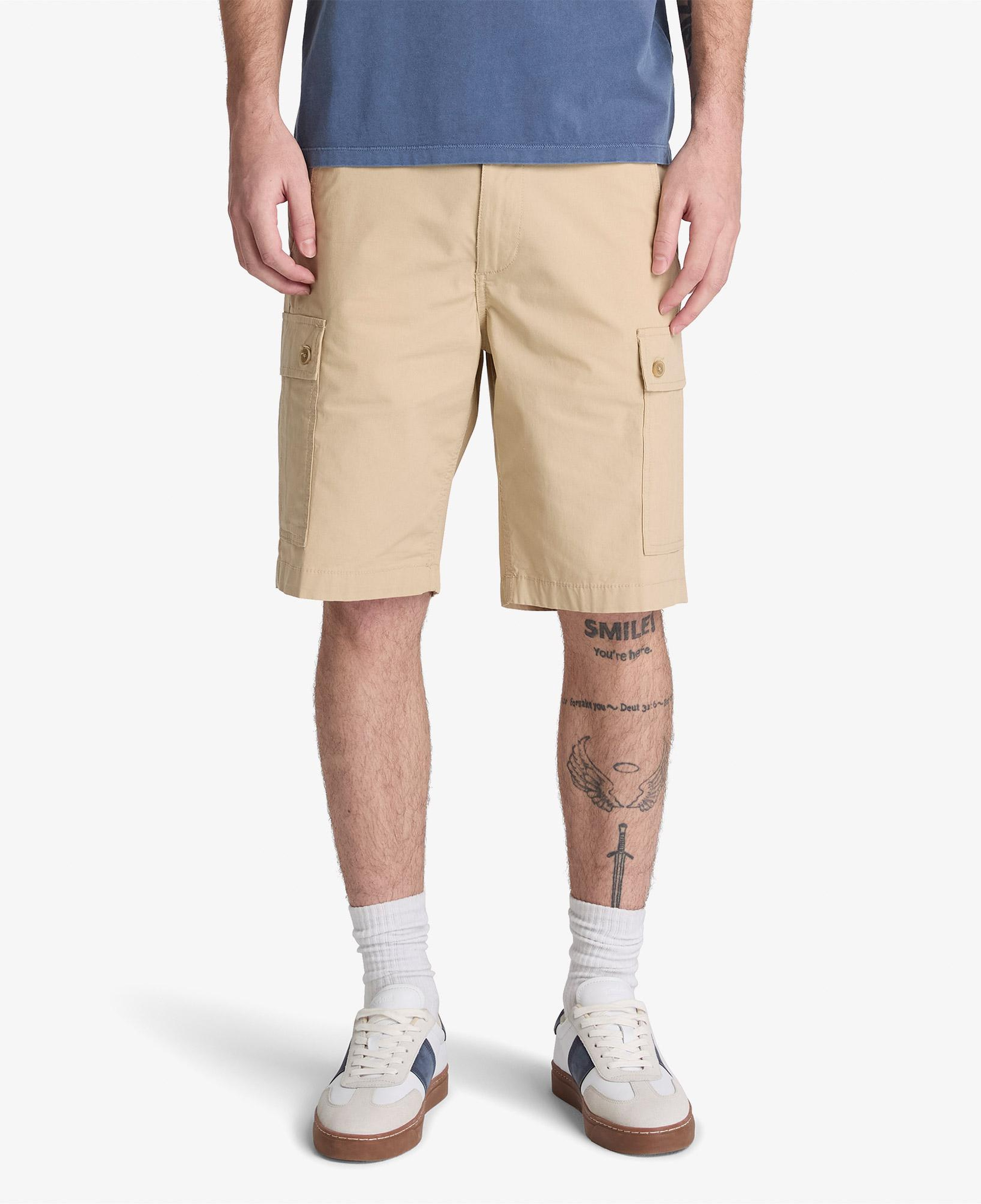 Timberland Poplin Cargo Erkek Bej Şort