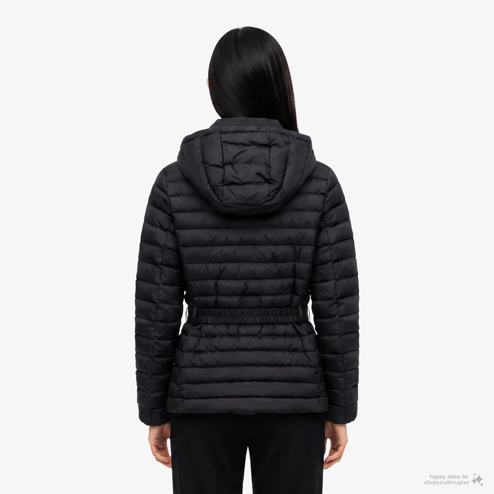 Calvin Klein Belted Puffer Kadın Siyah Ceket