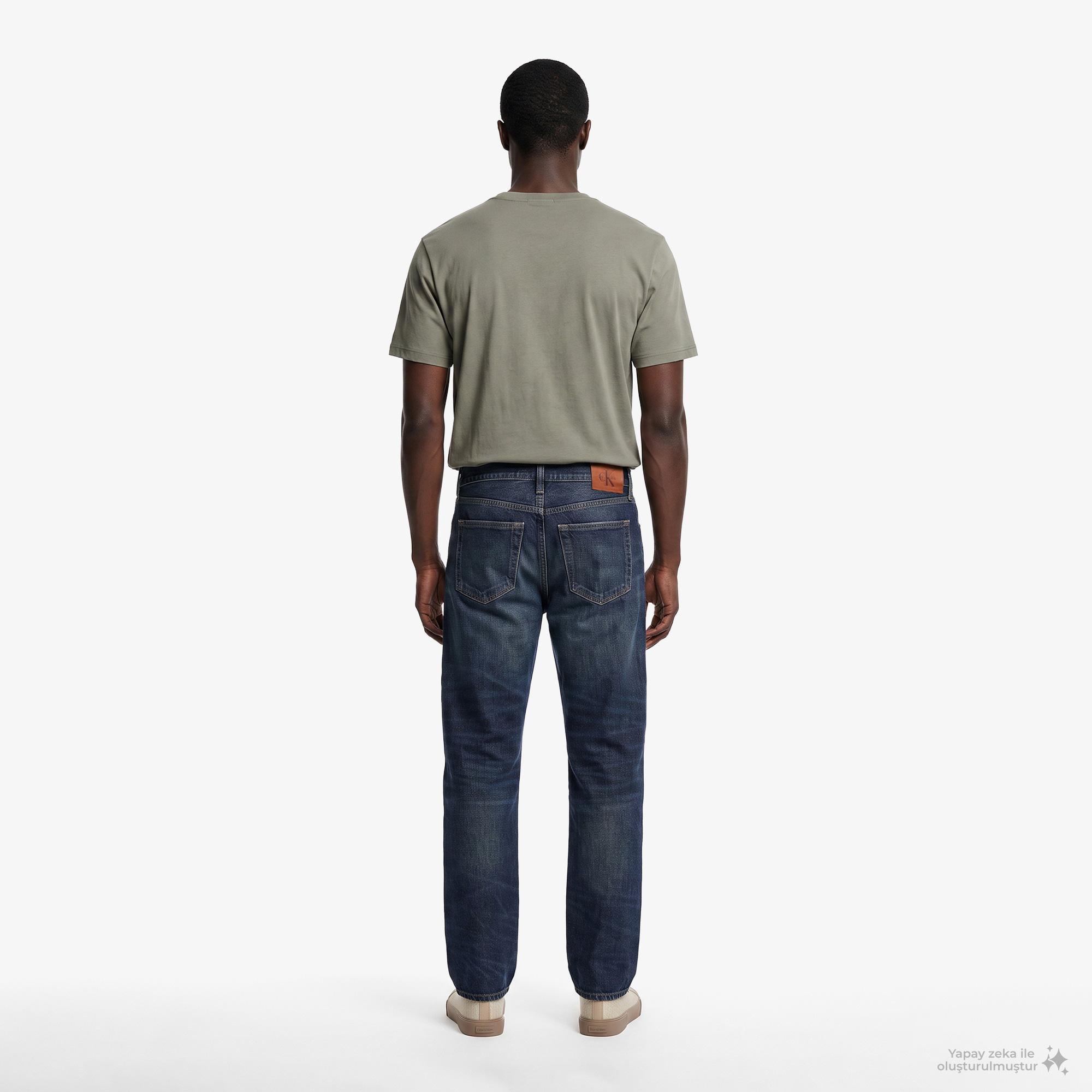 Calvin Klein 90S Straight Timber Erkek Mavi Jean