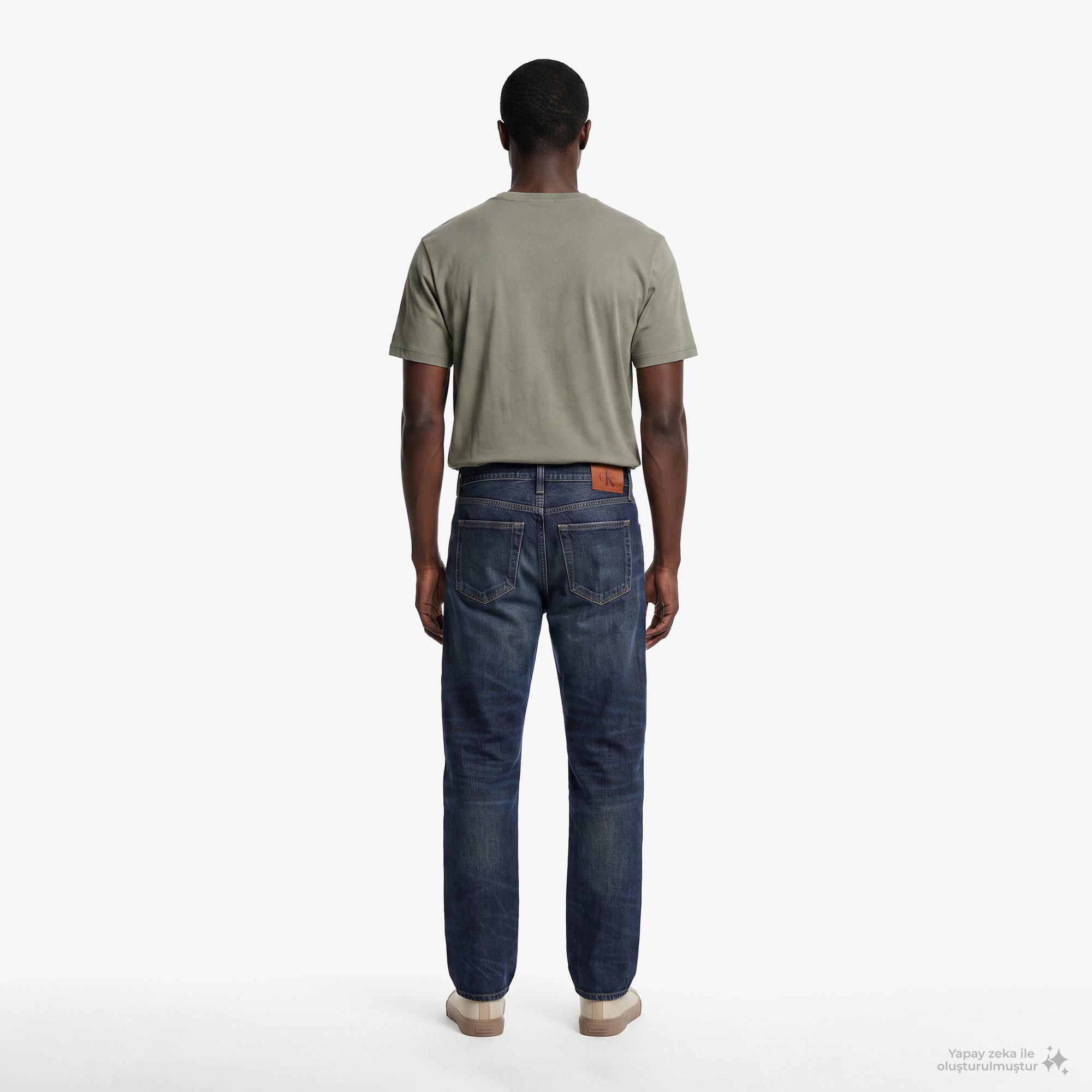 Calvin Klein 90S Straight Timber Erkek Mavi Jean