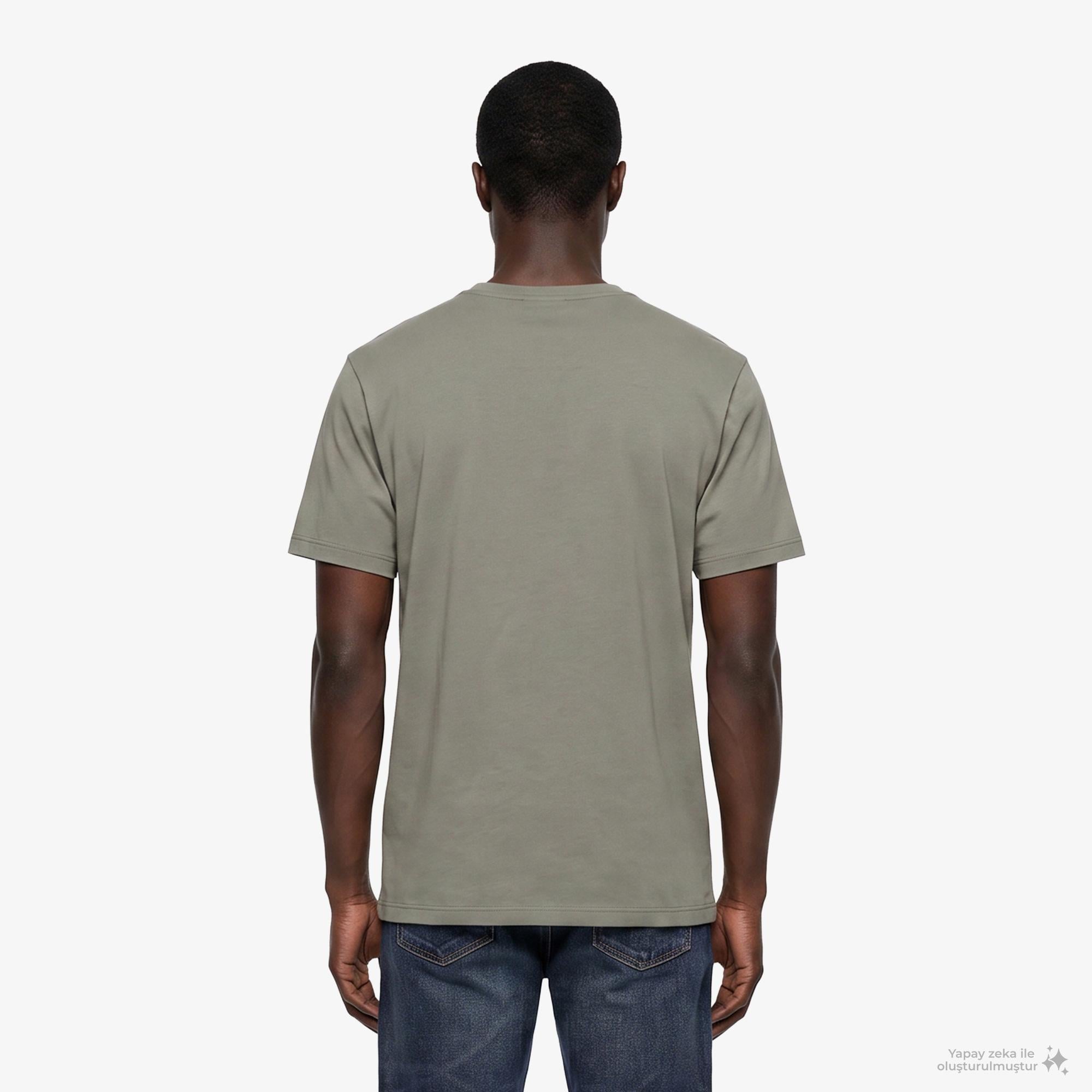 Calvin Klein Badge 30S Classic Erkek Bej T-Shirt