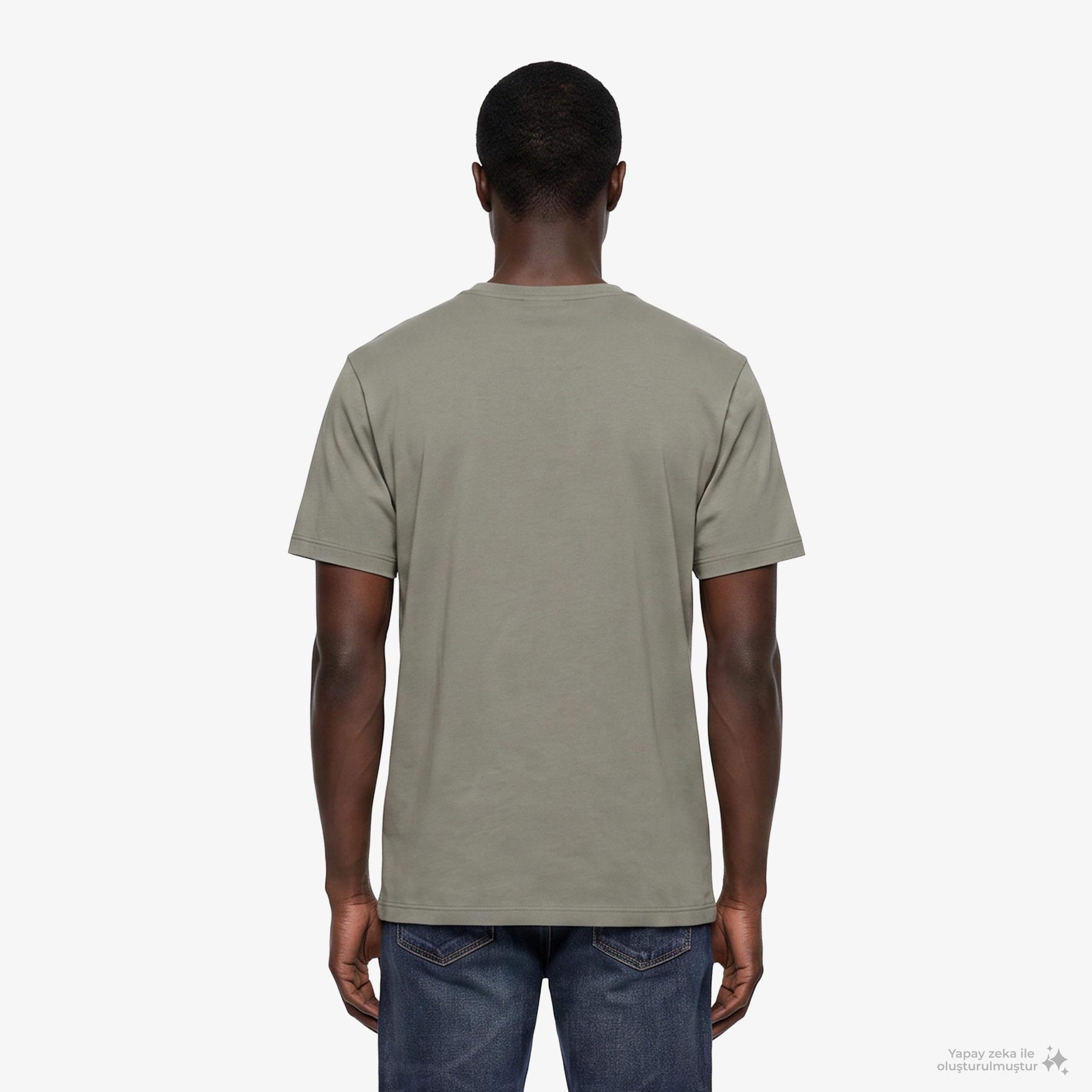 Calvin Klein Badge 30S Classic Erkek Bej T-Shirt