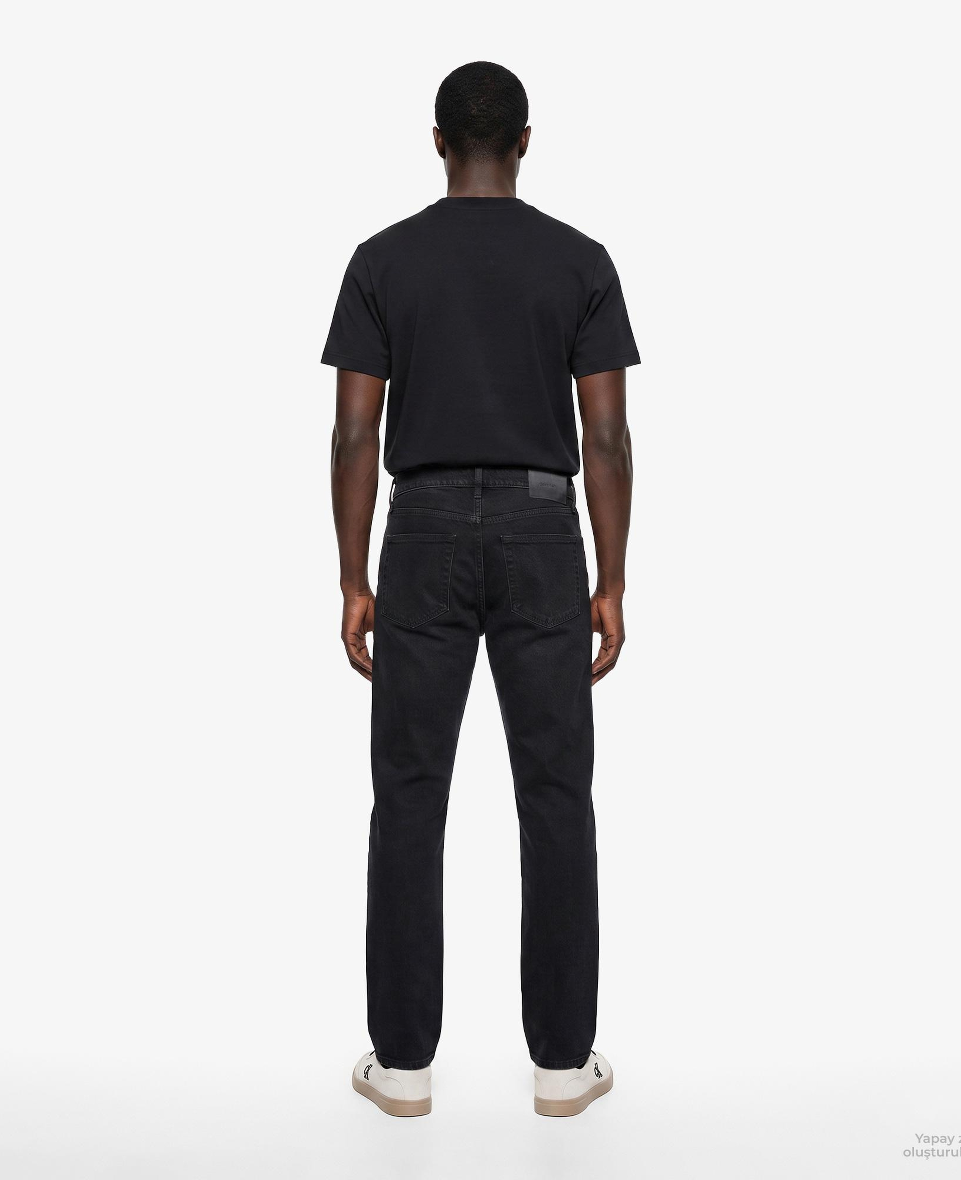 Calvin Klein Slim Straight Wall Street Black Erkek Siyah Jean