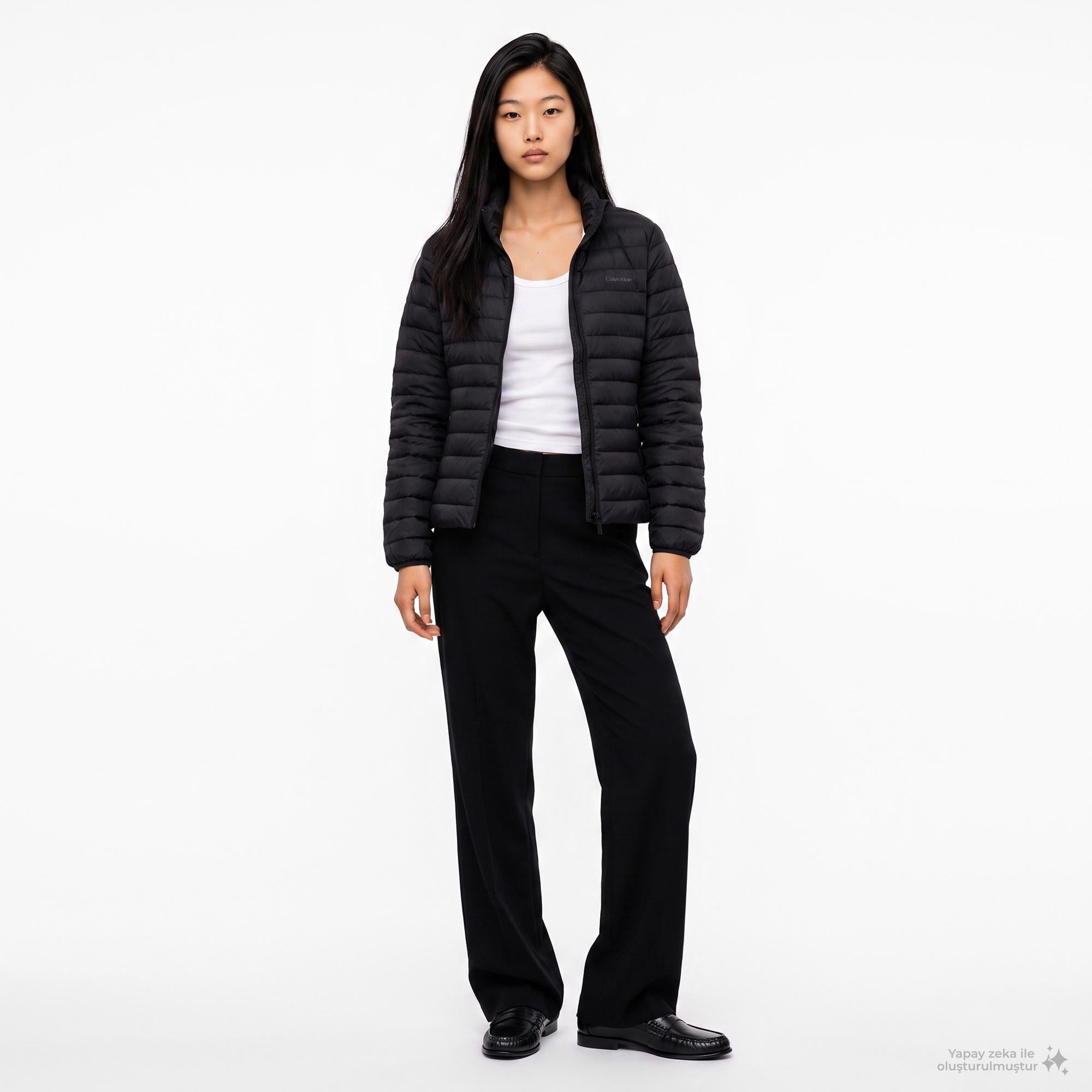 Calvin Klein Short Packable Puffer Kadın Siyah Ceket