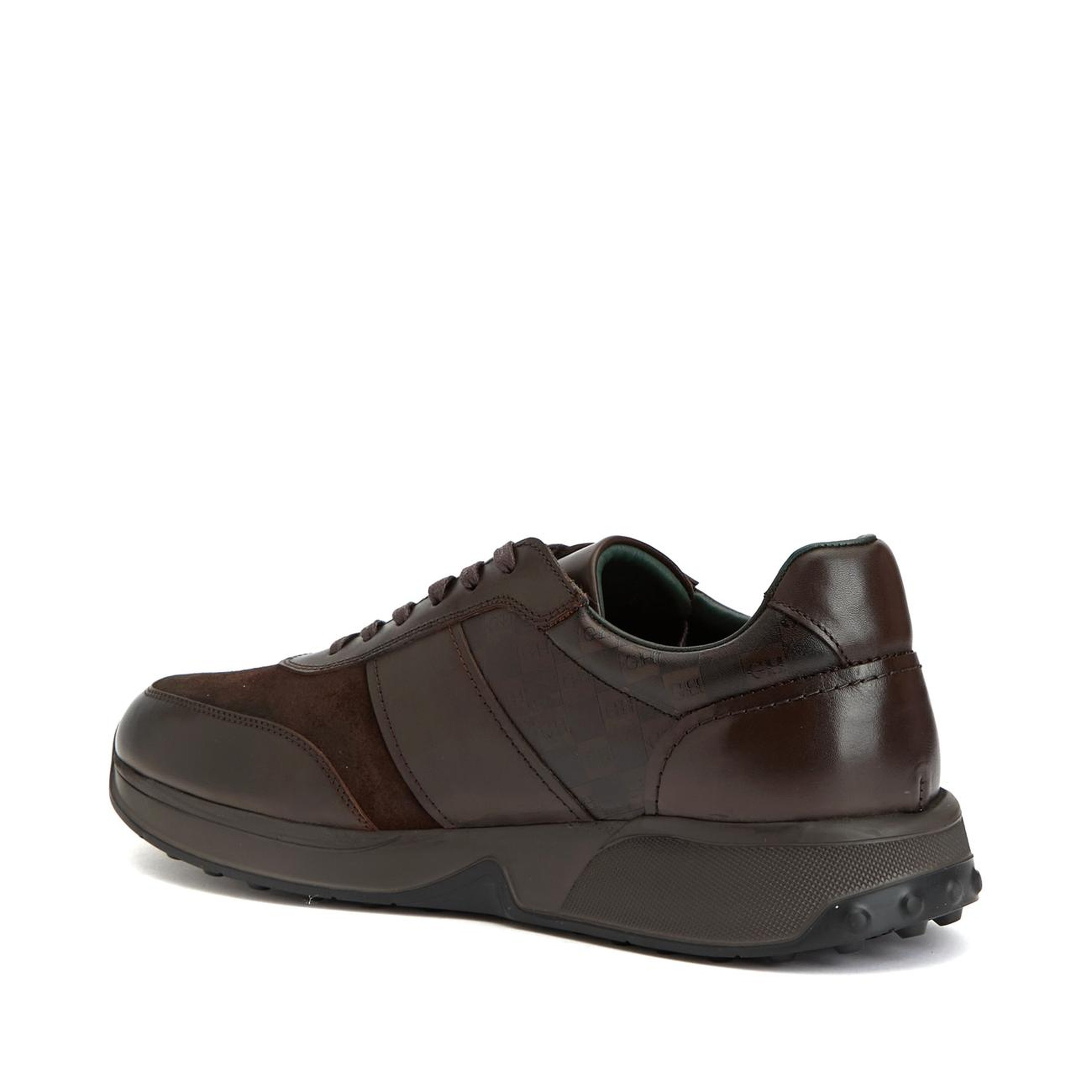 George Hogg Erkek Kahverengi Deri Sneaker