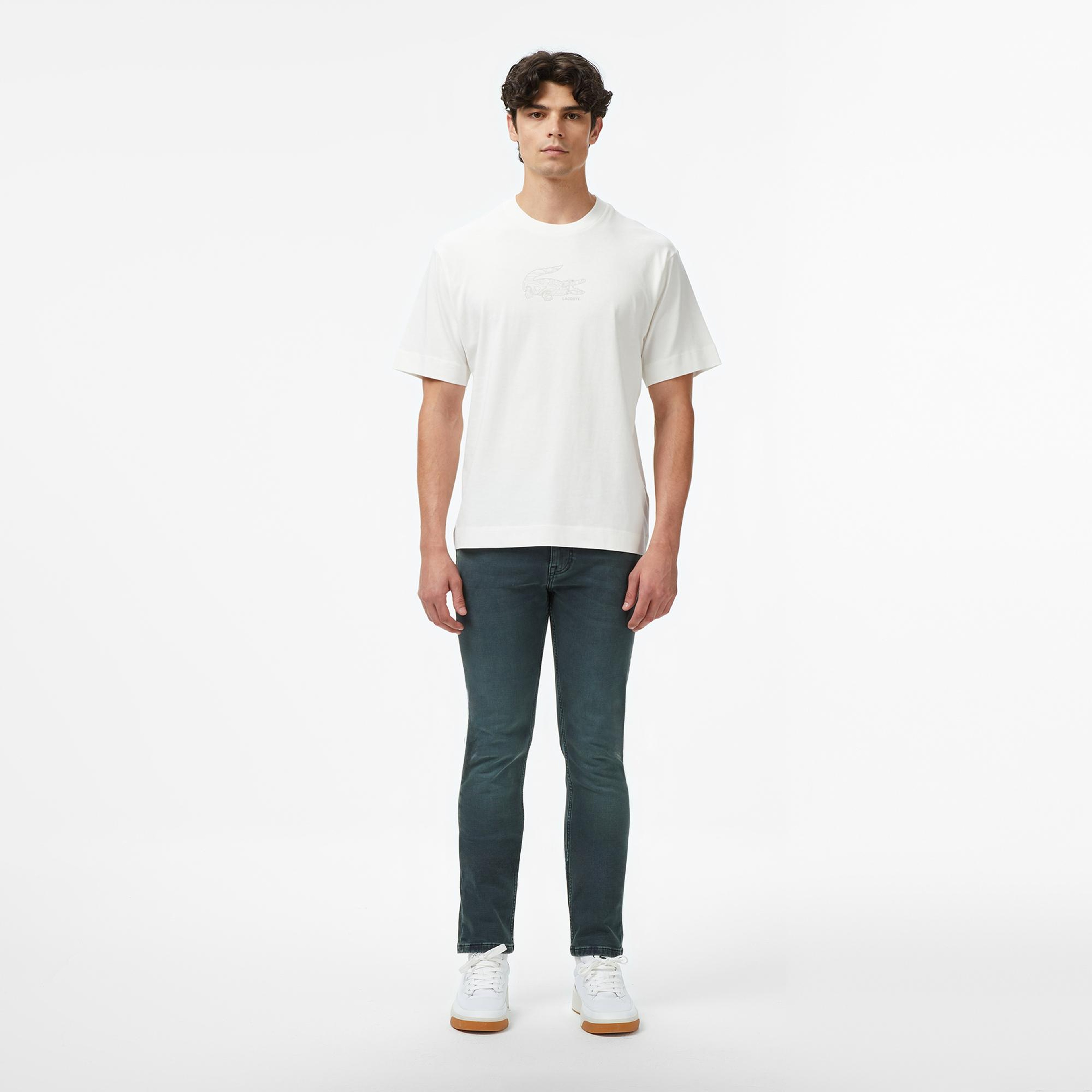 Lacoste Regular Fit Erkek Beyaz T-Shirt