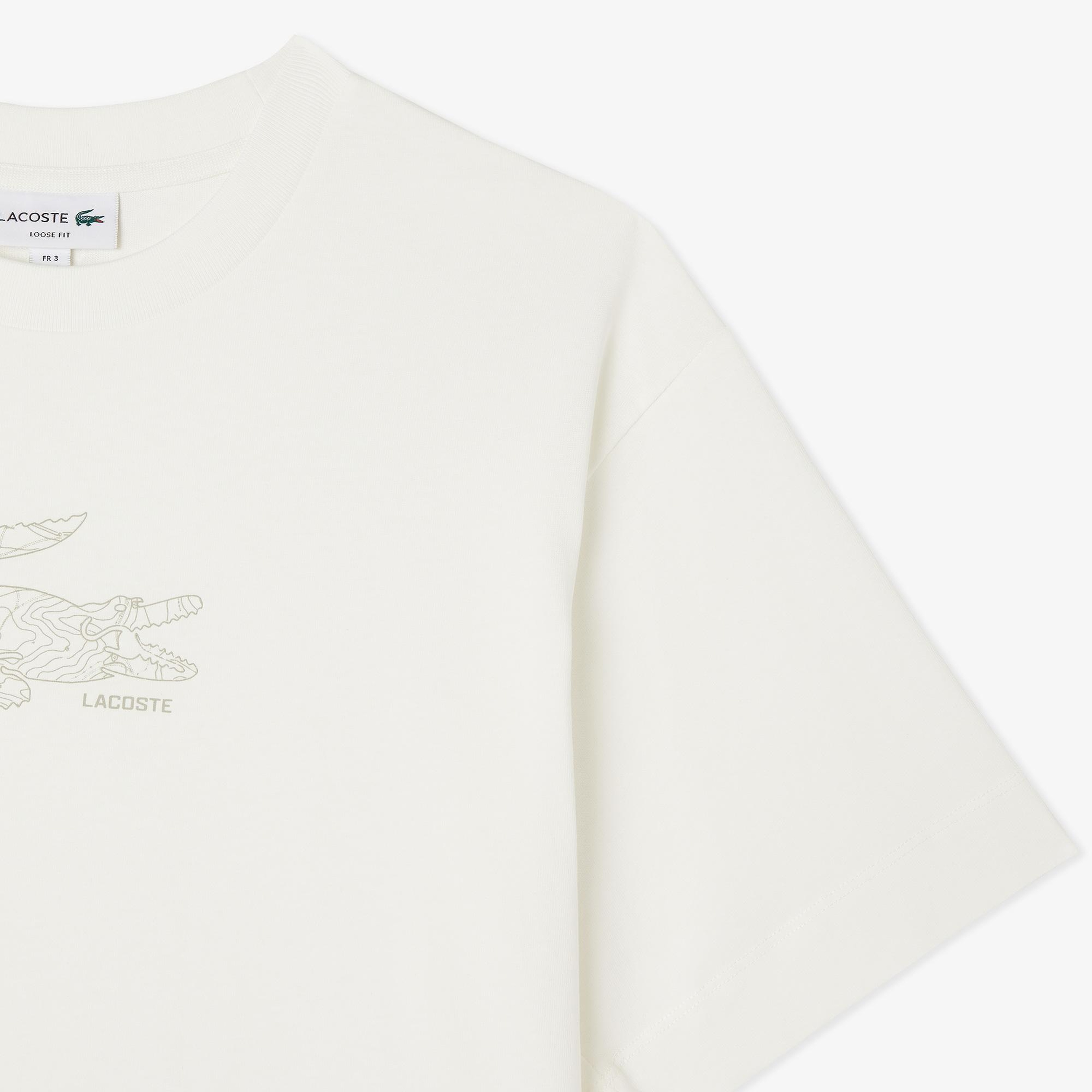 Lacoste Regular Fit Erkek Beyaz T-Shirt