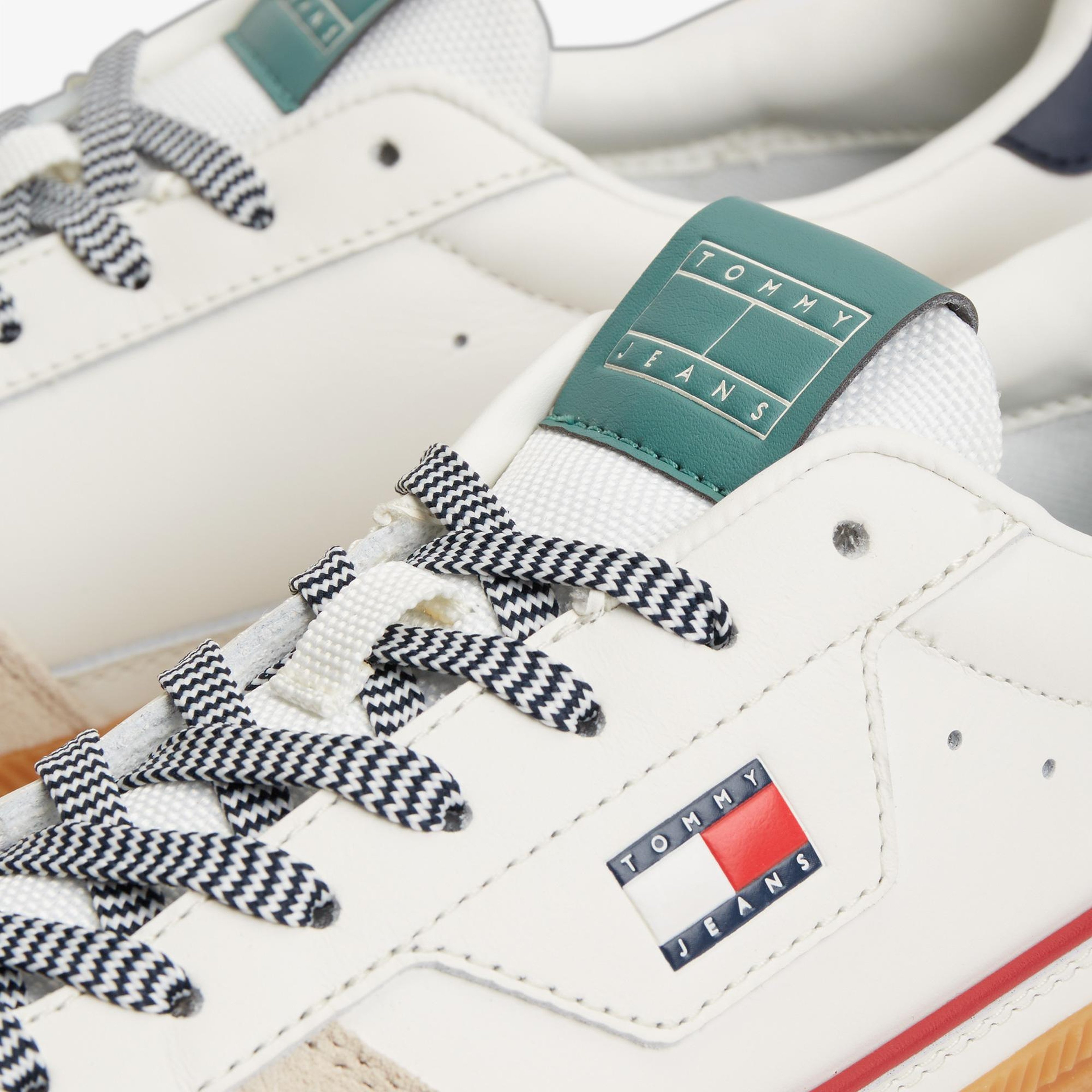 Tommy Hilfiger The Greenwich Edge Leather Erkek Bej Spor Ayakkabı