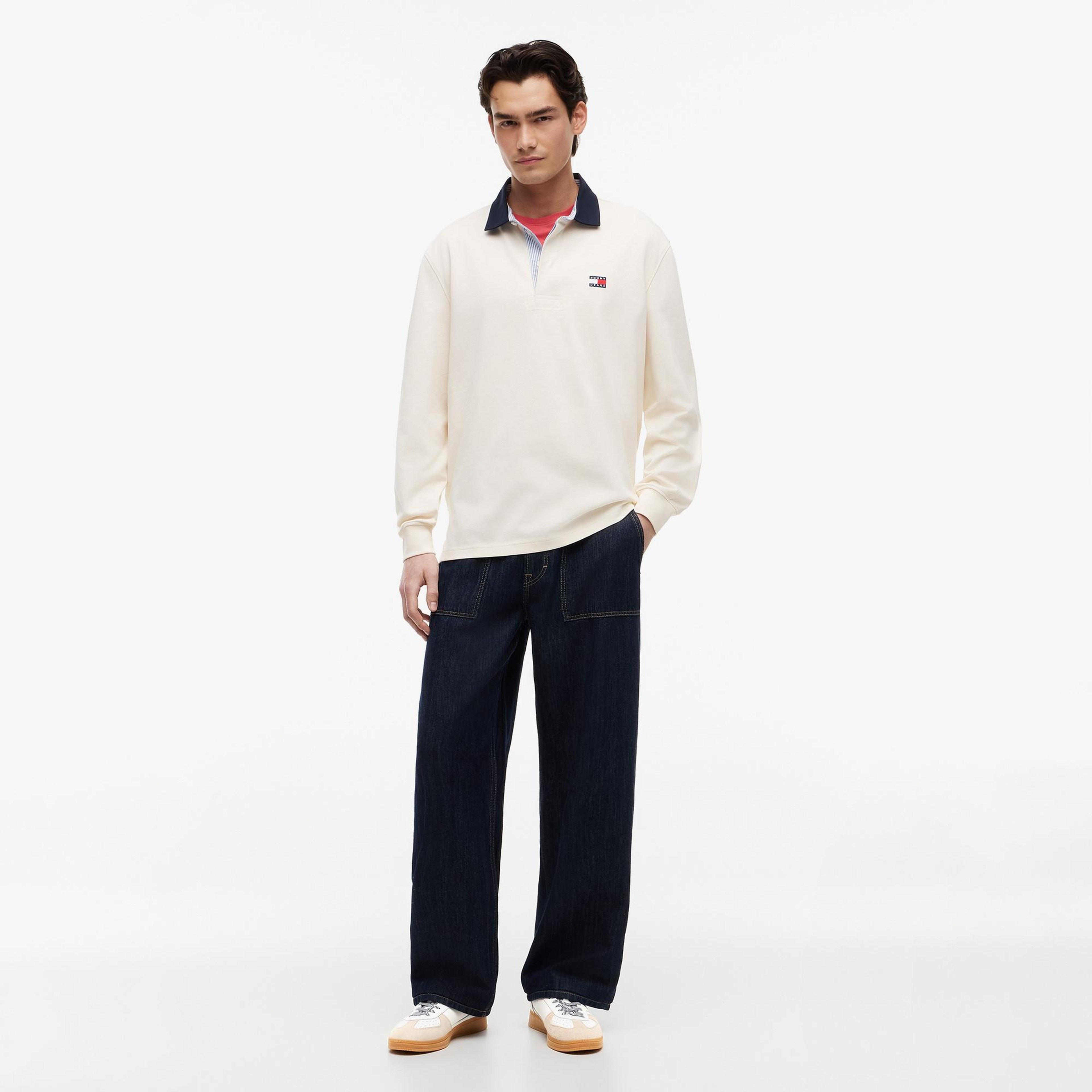 Tommy Hilfiger The Greenwich Edge Leather Erkek Bej Spor Ayakkabı