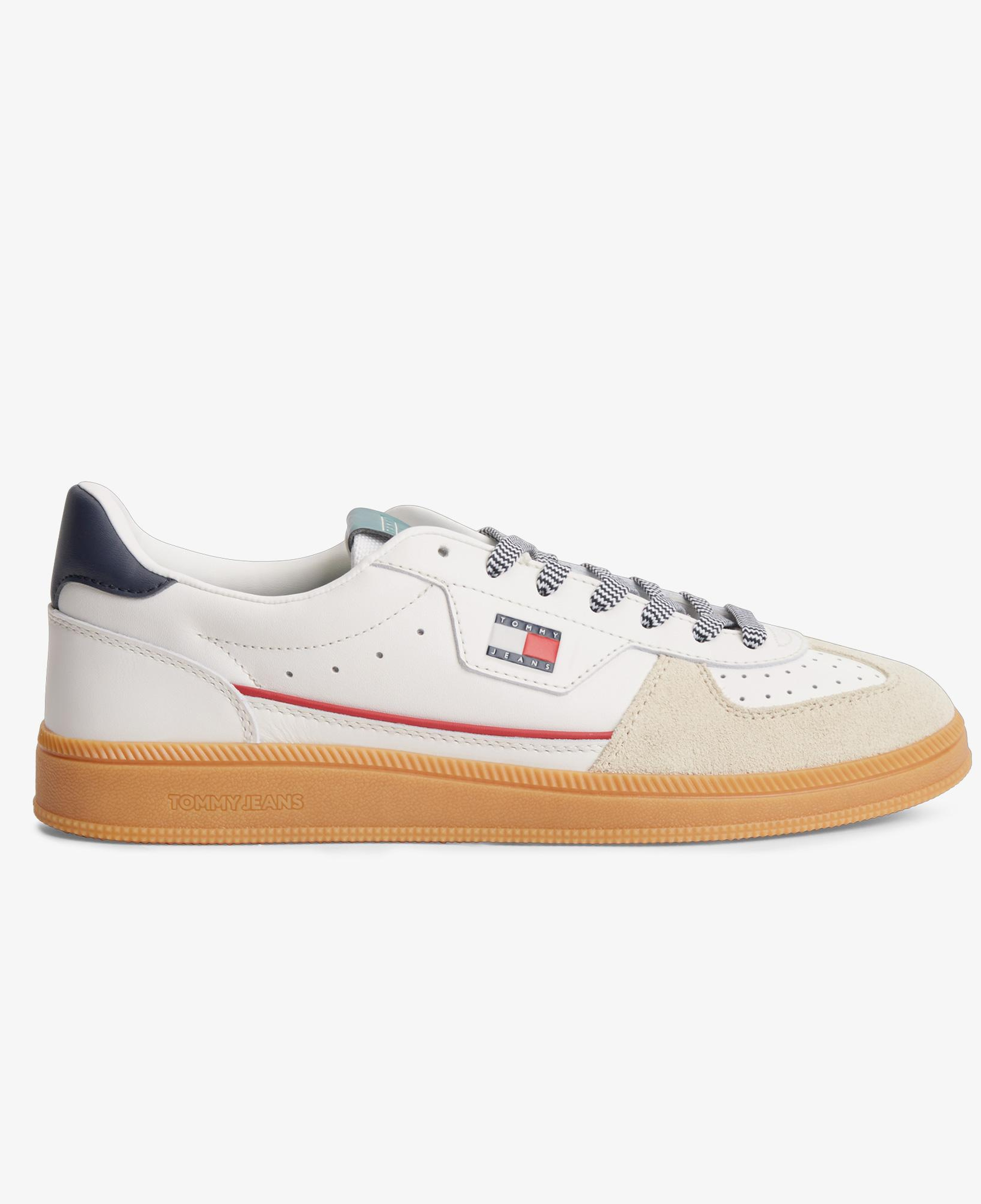 Tommy Hilfiger The Greenwich Edge Leather Erkek Bej Spor Ayakkabı
