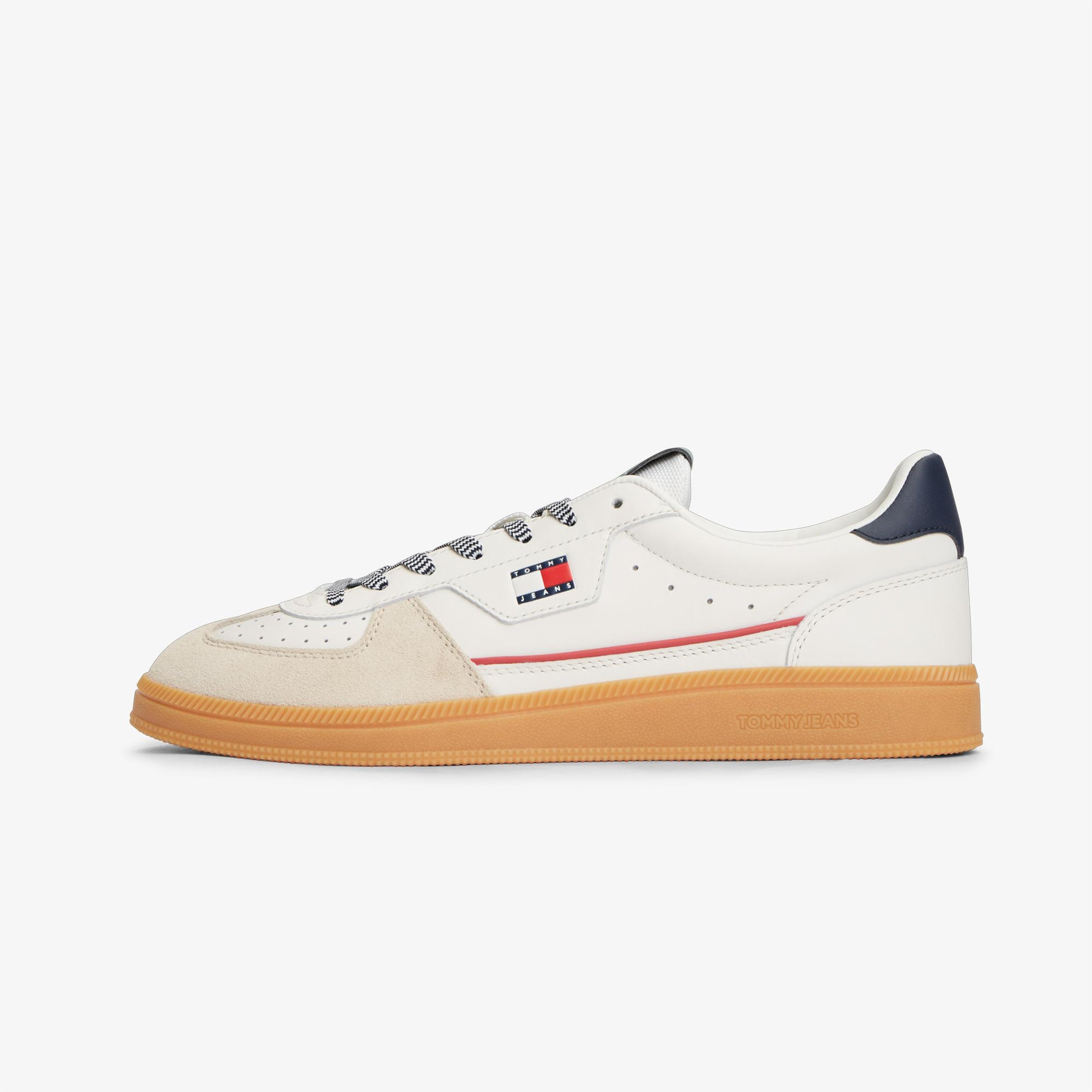 Tommy Hilfiger The Greenwich Edge Leather Erkek Bej Spor Ayakkabı