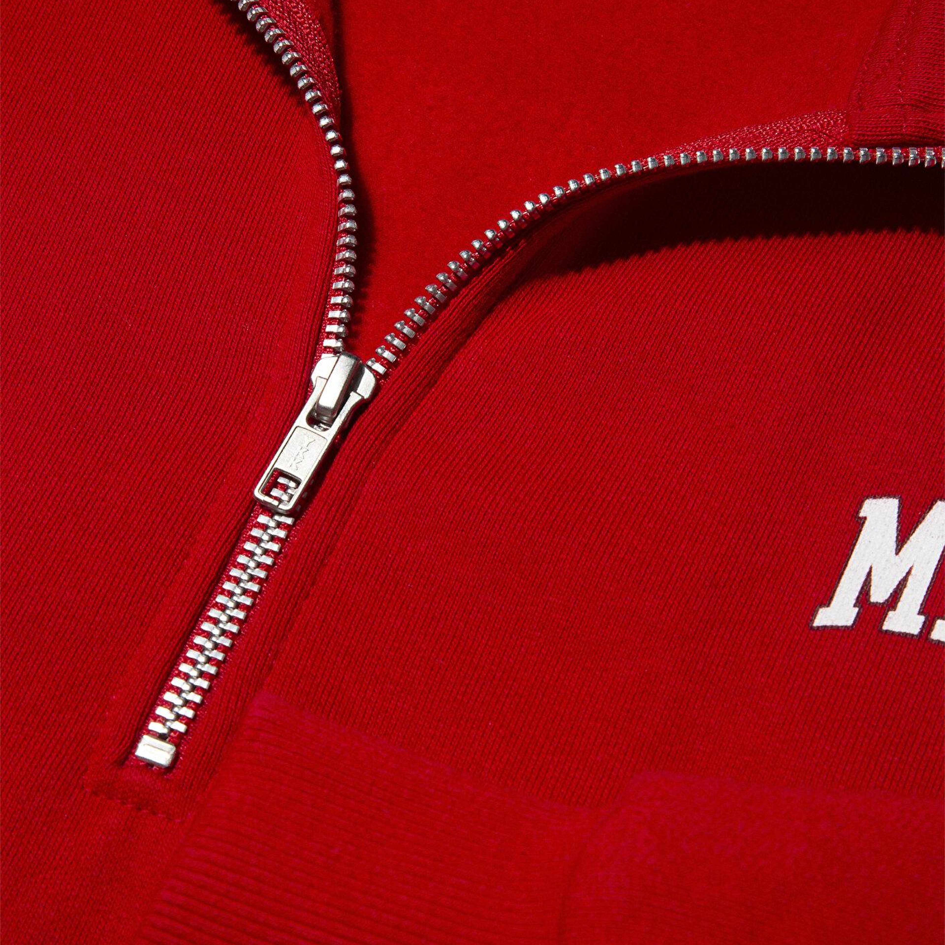 Mavi Mavi Logo Baskılı Yarı Fermuarlı Kırmızı Sweatshirt 1S10179-86417