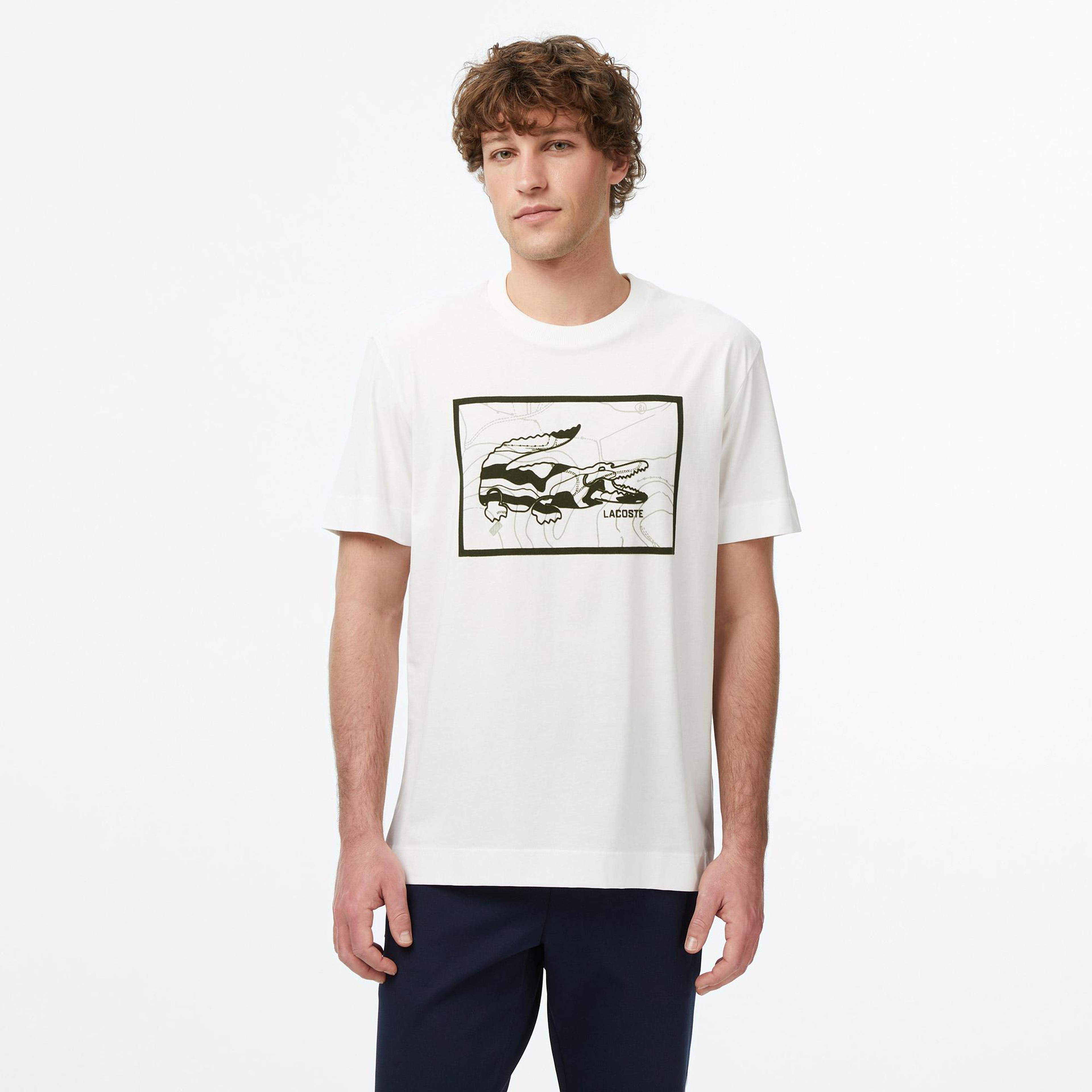 Lacoste Erkek Beyaz Tişört