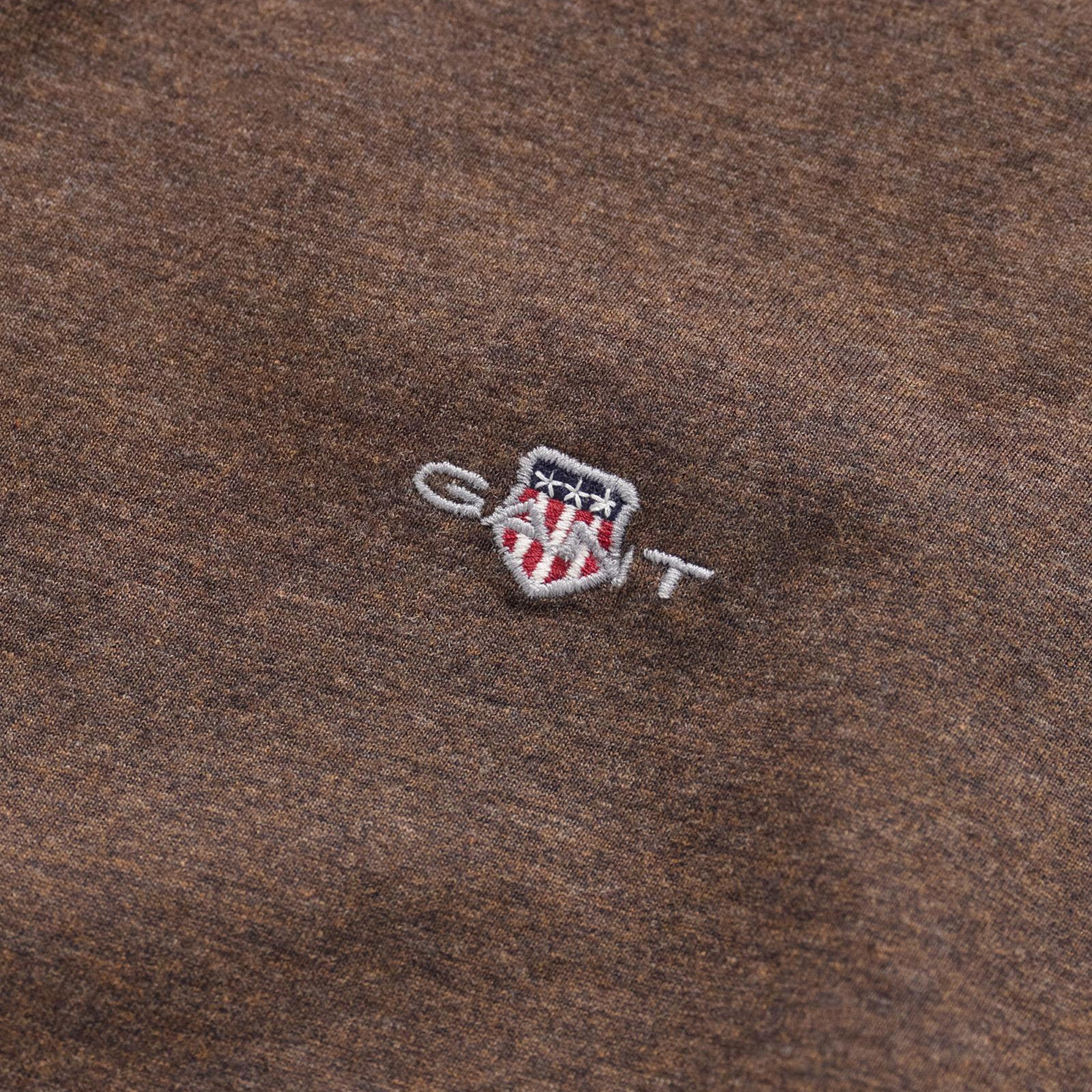GANT Erkek Kahverengi Regular Fit T-Shirt