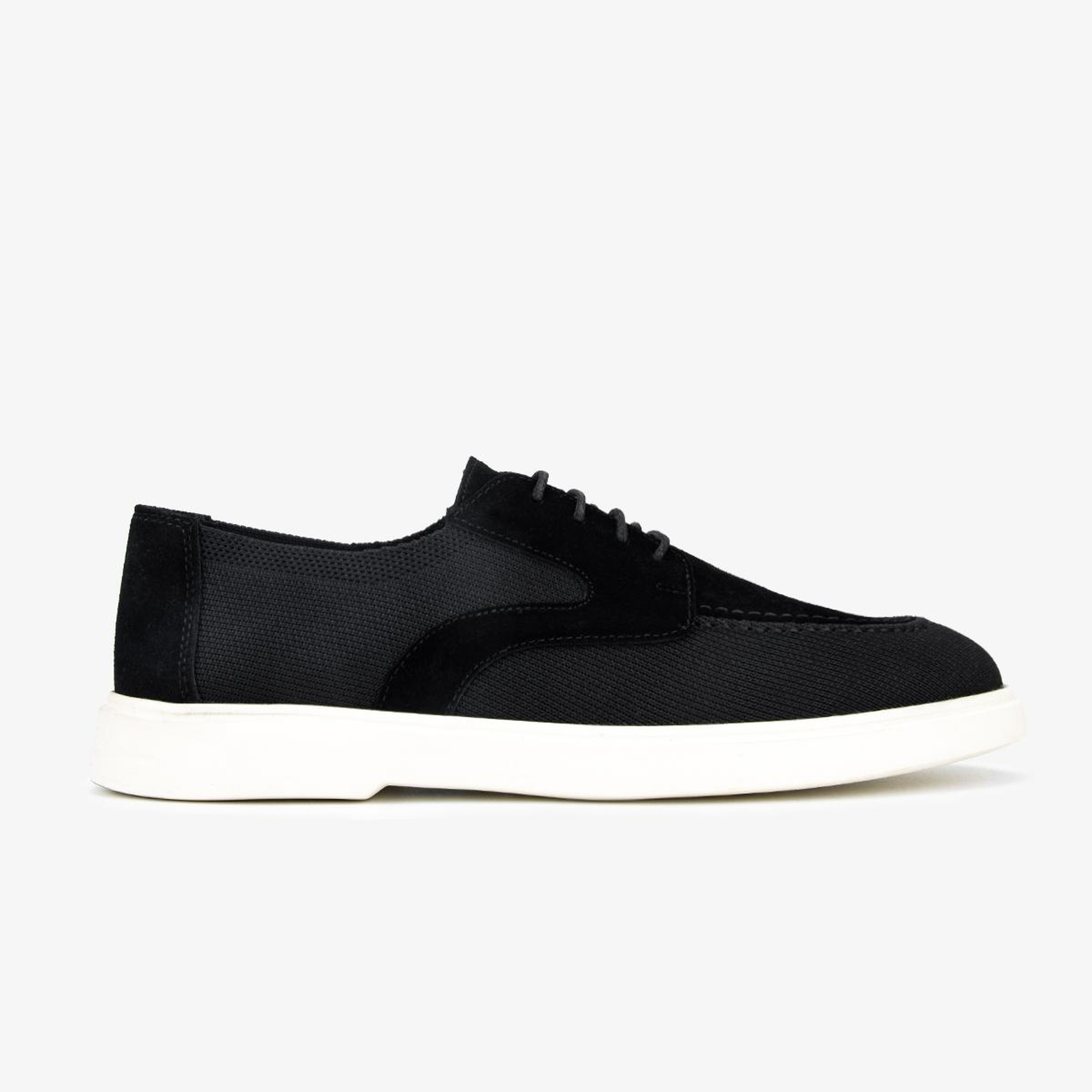 Valmenti Erkek Deri & Tekstil Siyah Casual Ayakkabı