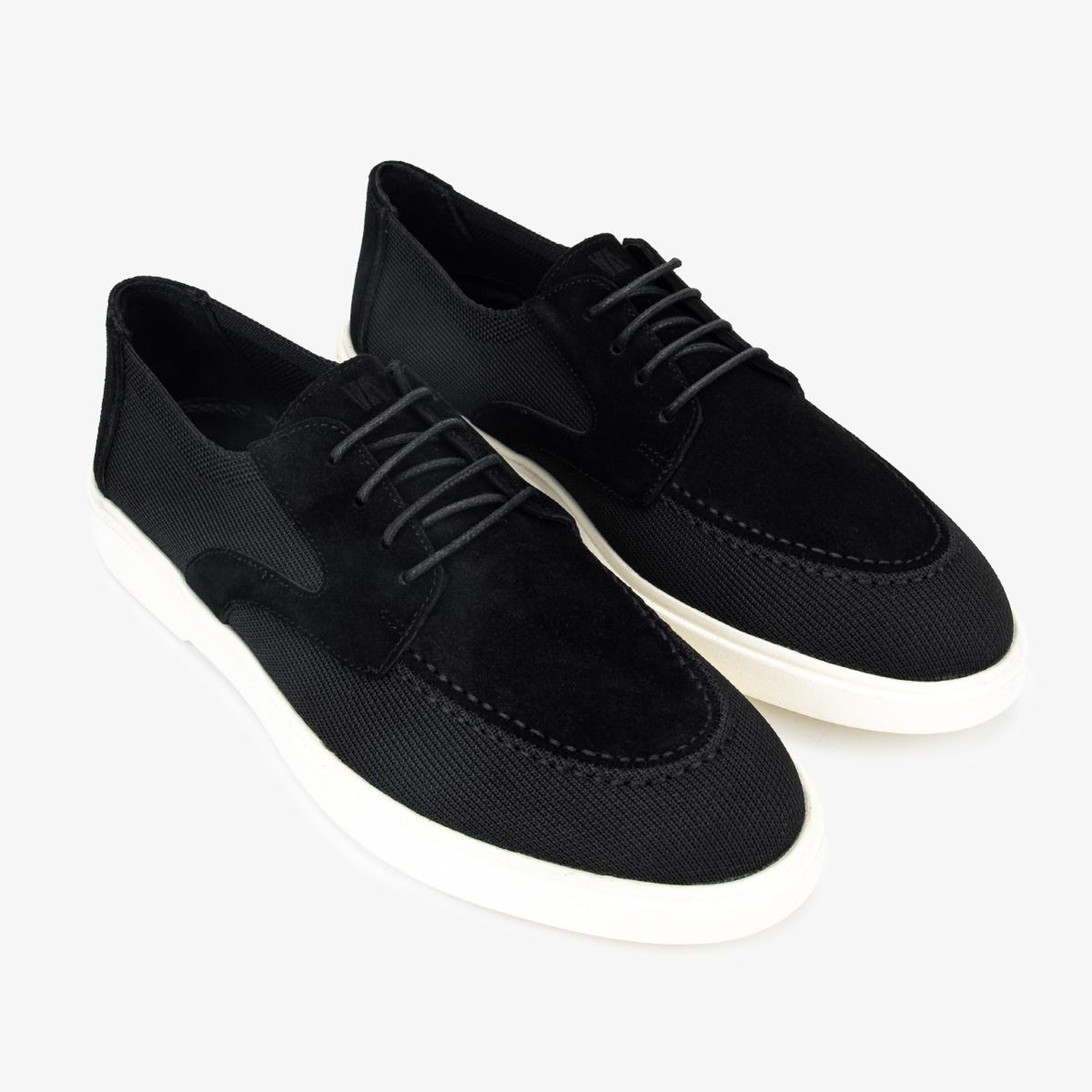 Valmenti Erkek Deri & Tekstil Siyah Casual Ayakkabı