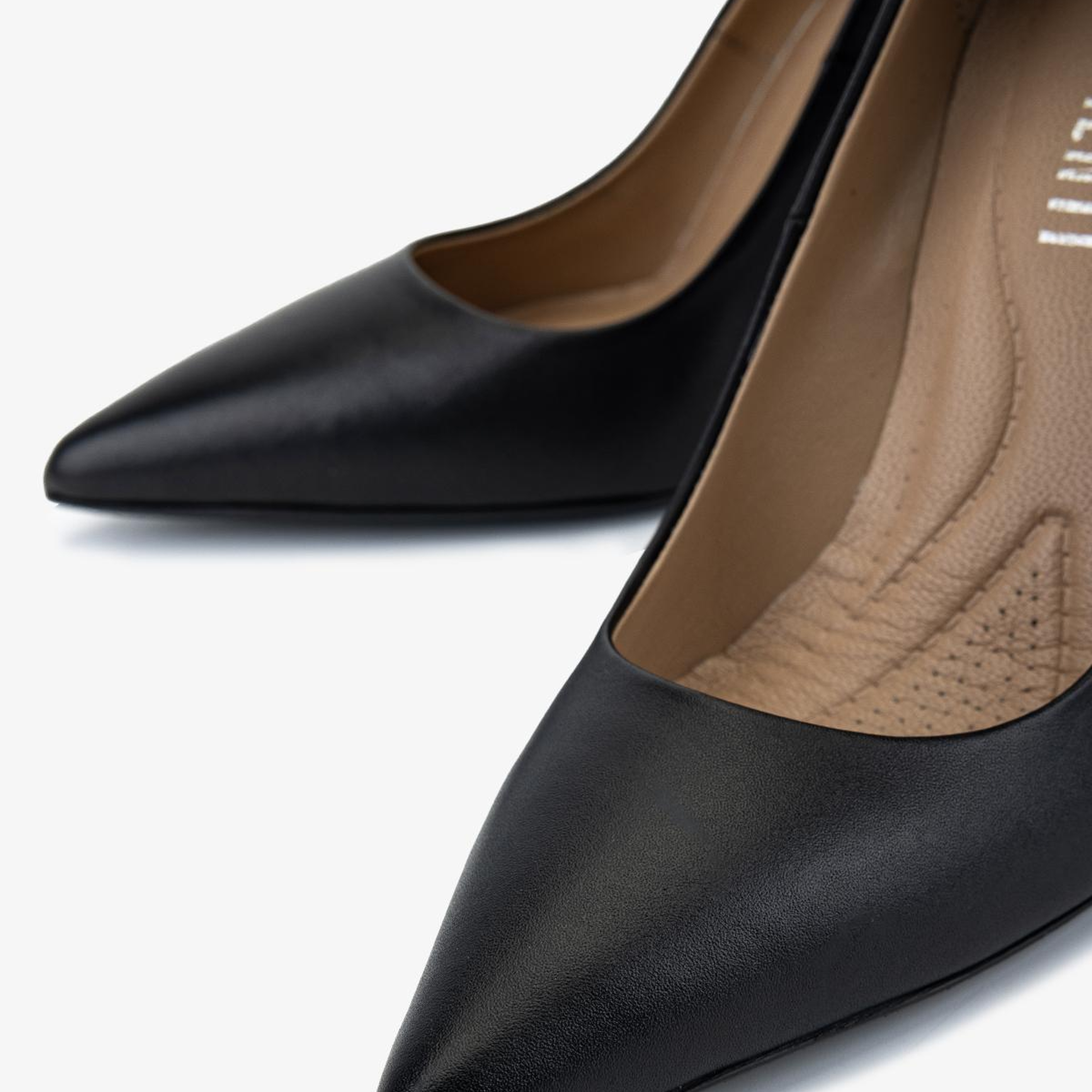 Valmenti Kadın Hakiki Deri Siyah Stiletto Ayakkabı