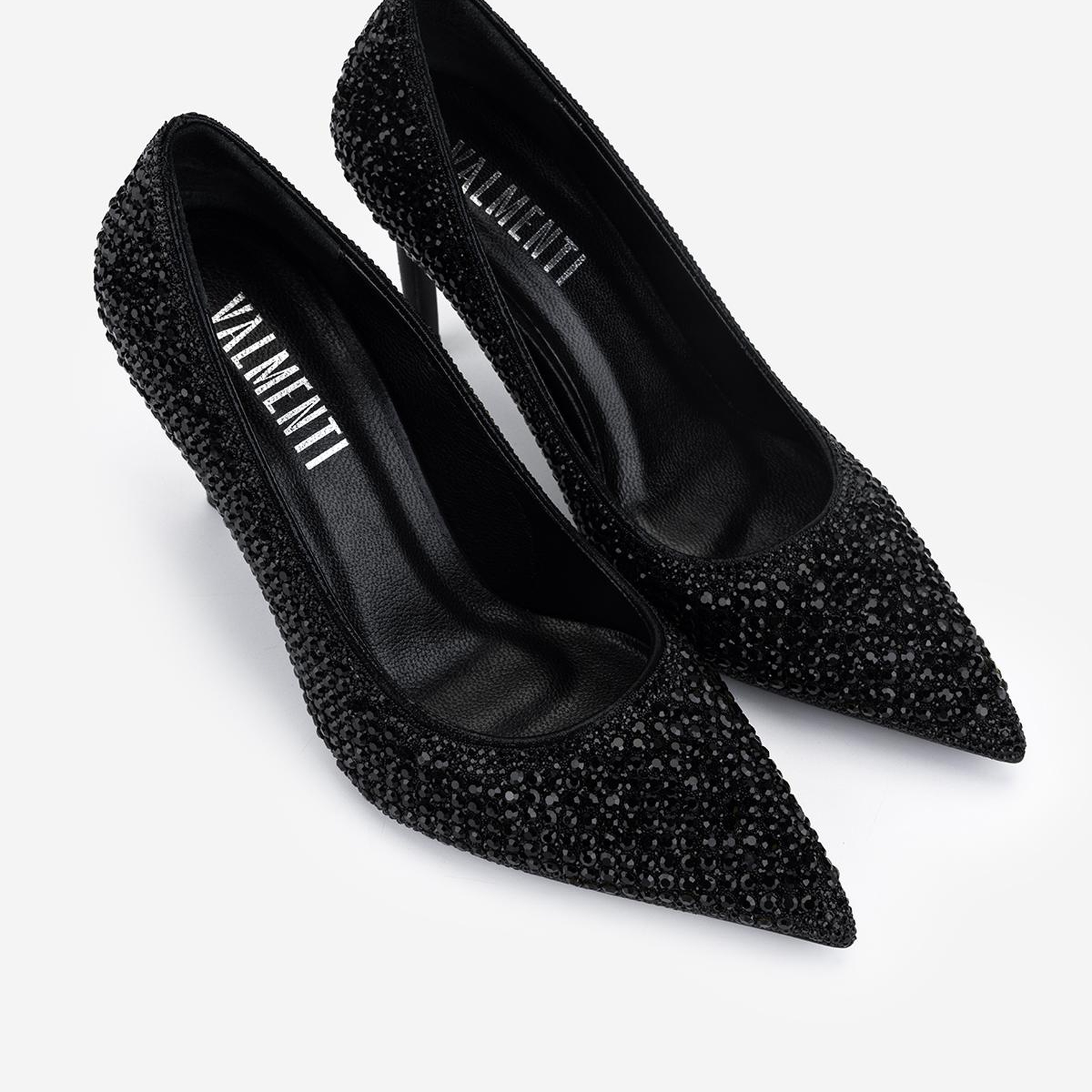 Valmenti Kadın Suni Deri Siyah Stiletto Ayakkabı