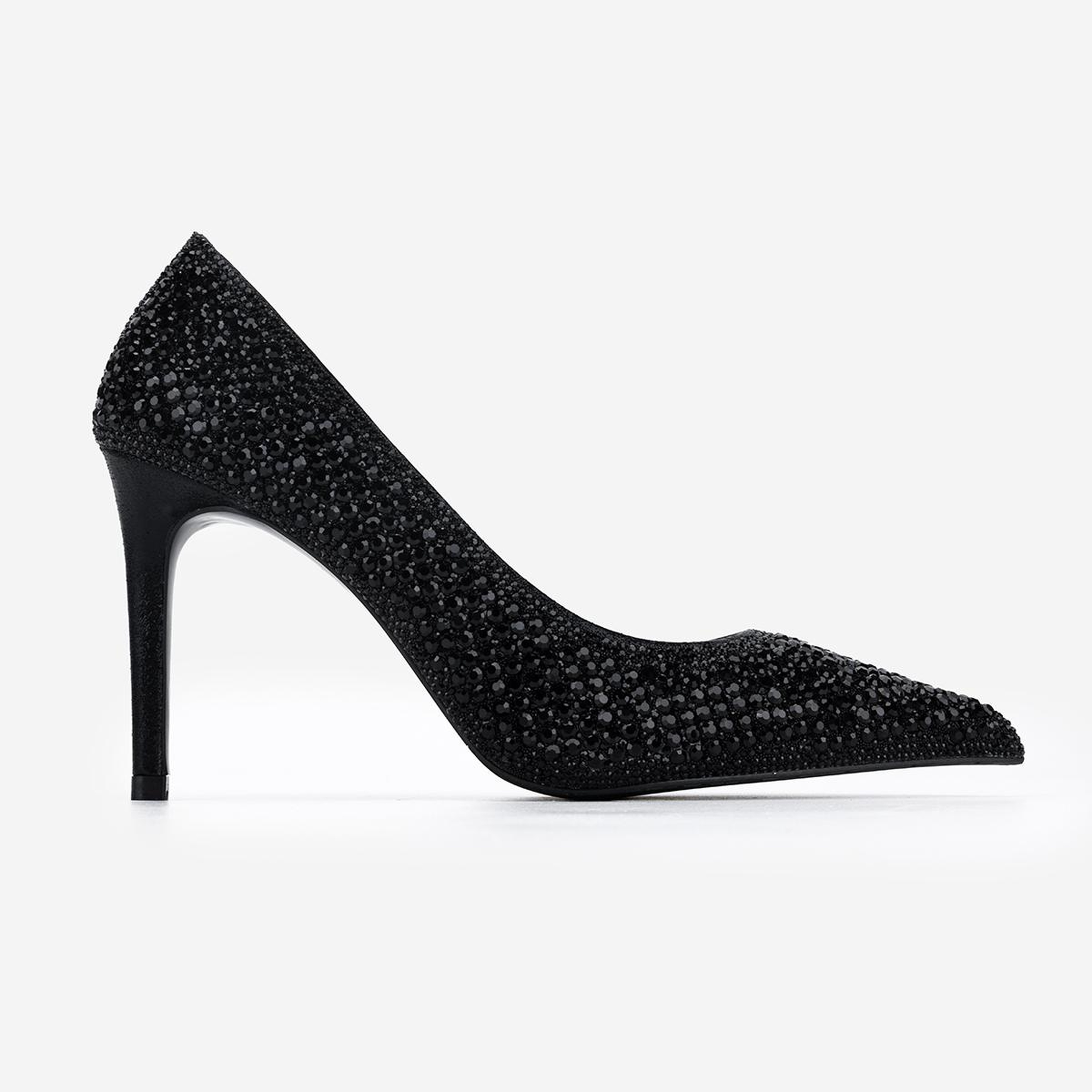 Valmenti Kadın Suni Deri Siyah Stiletto Ayakkabı