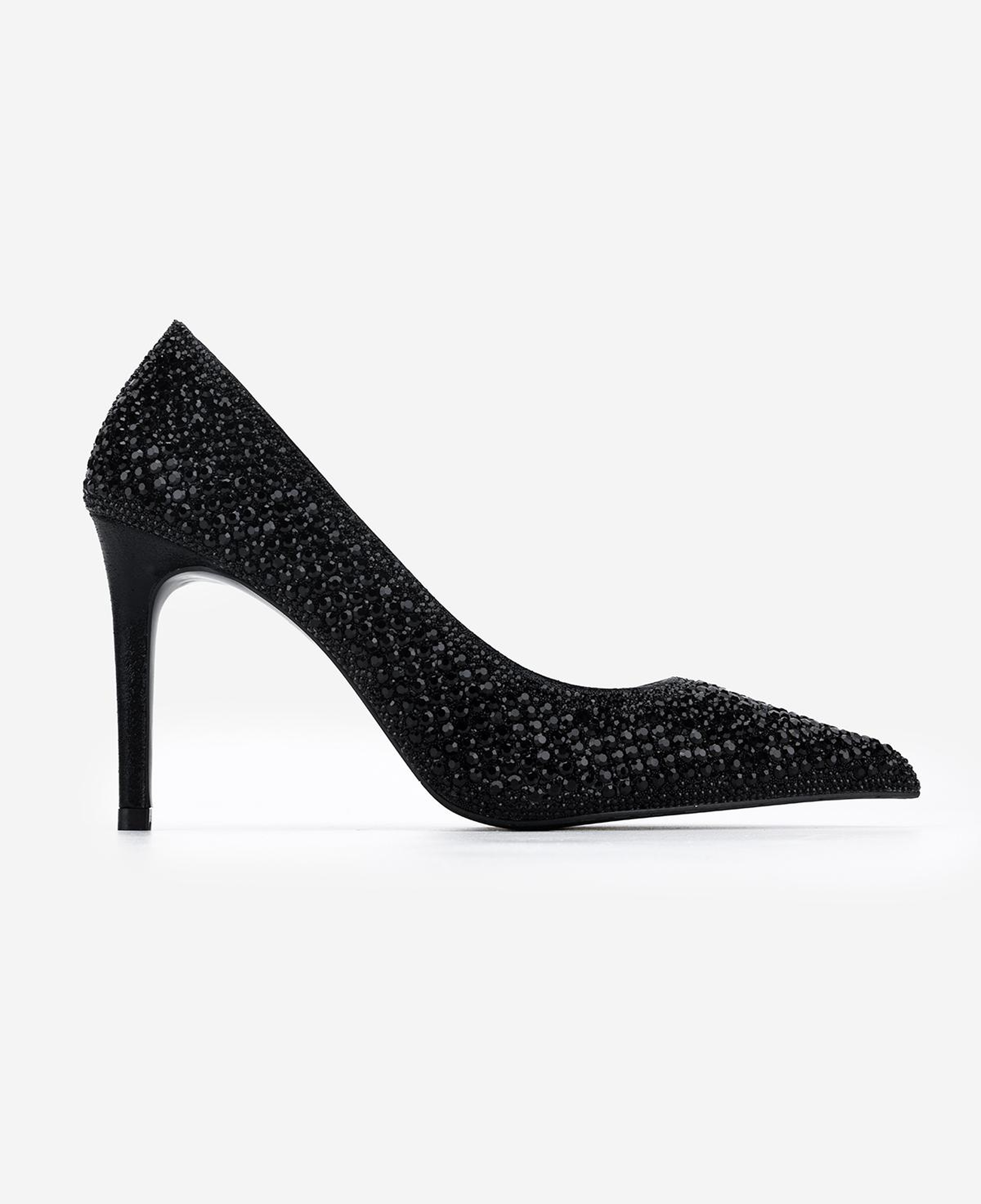 Valmenti Kadın Suni Deri Siyah Stiletto Ayakkabı