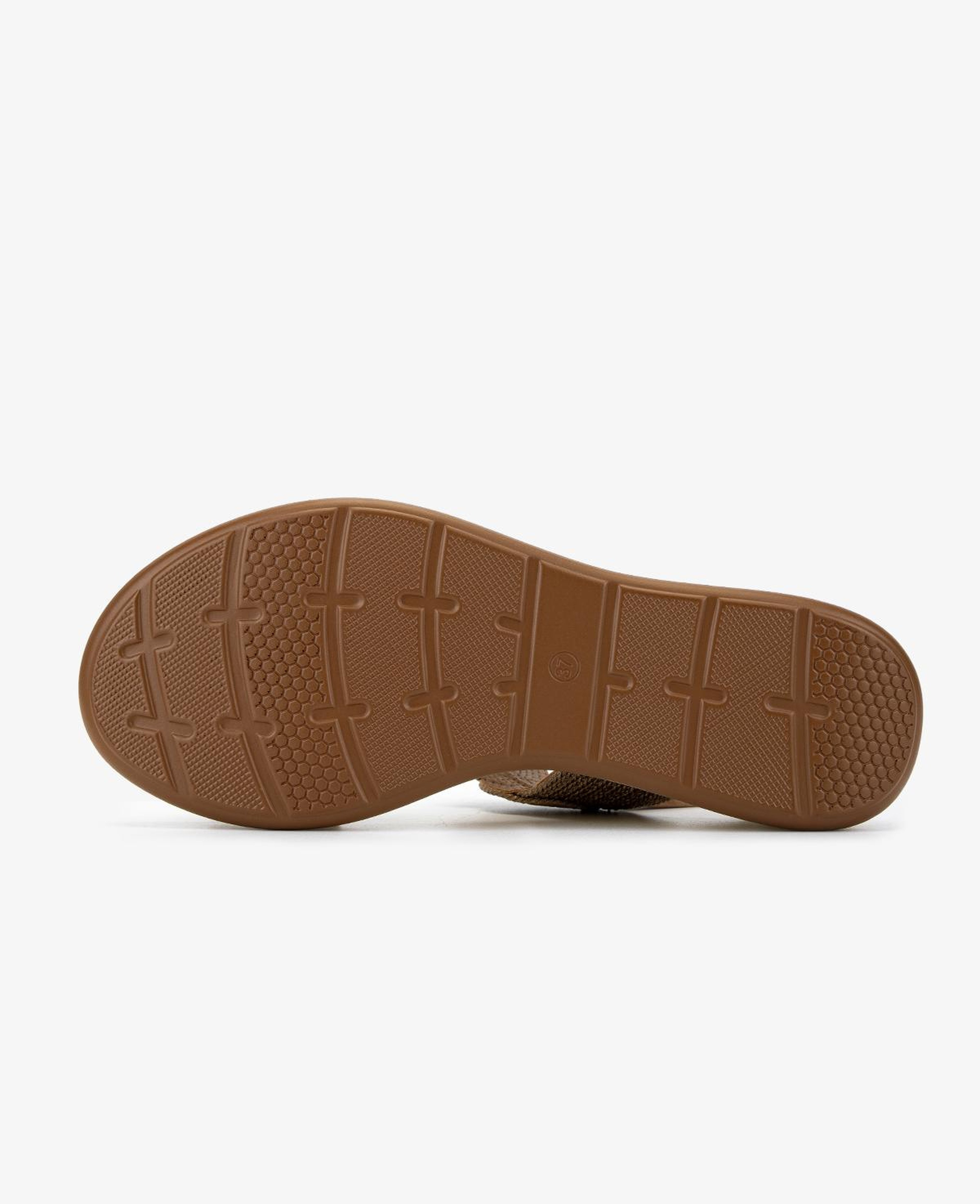Valmenti Kadın Deri & Tekstil Camel Düz Sandalet