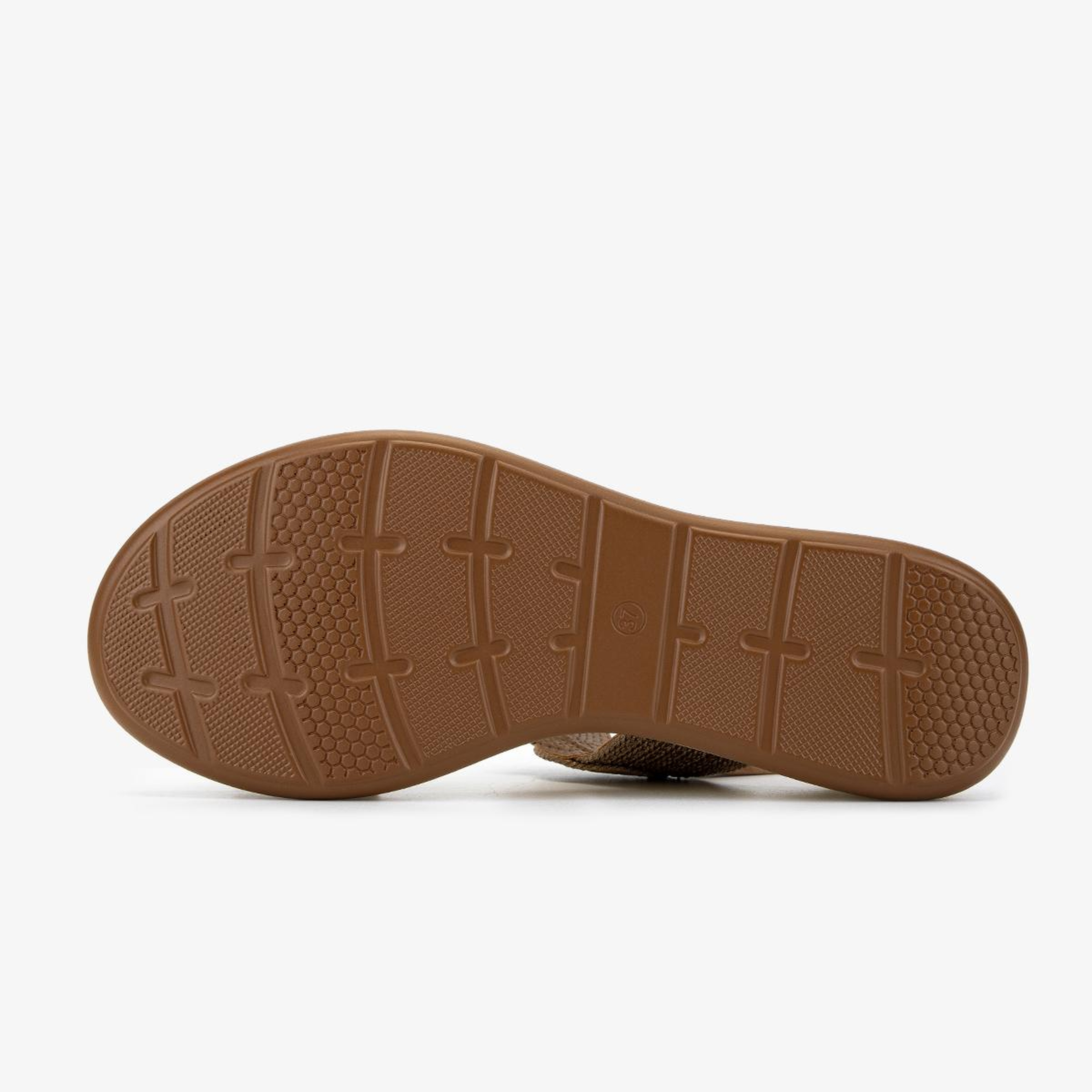 Valmenti Kadın Deri & Tekstil Camel Düz Sandalet